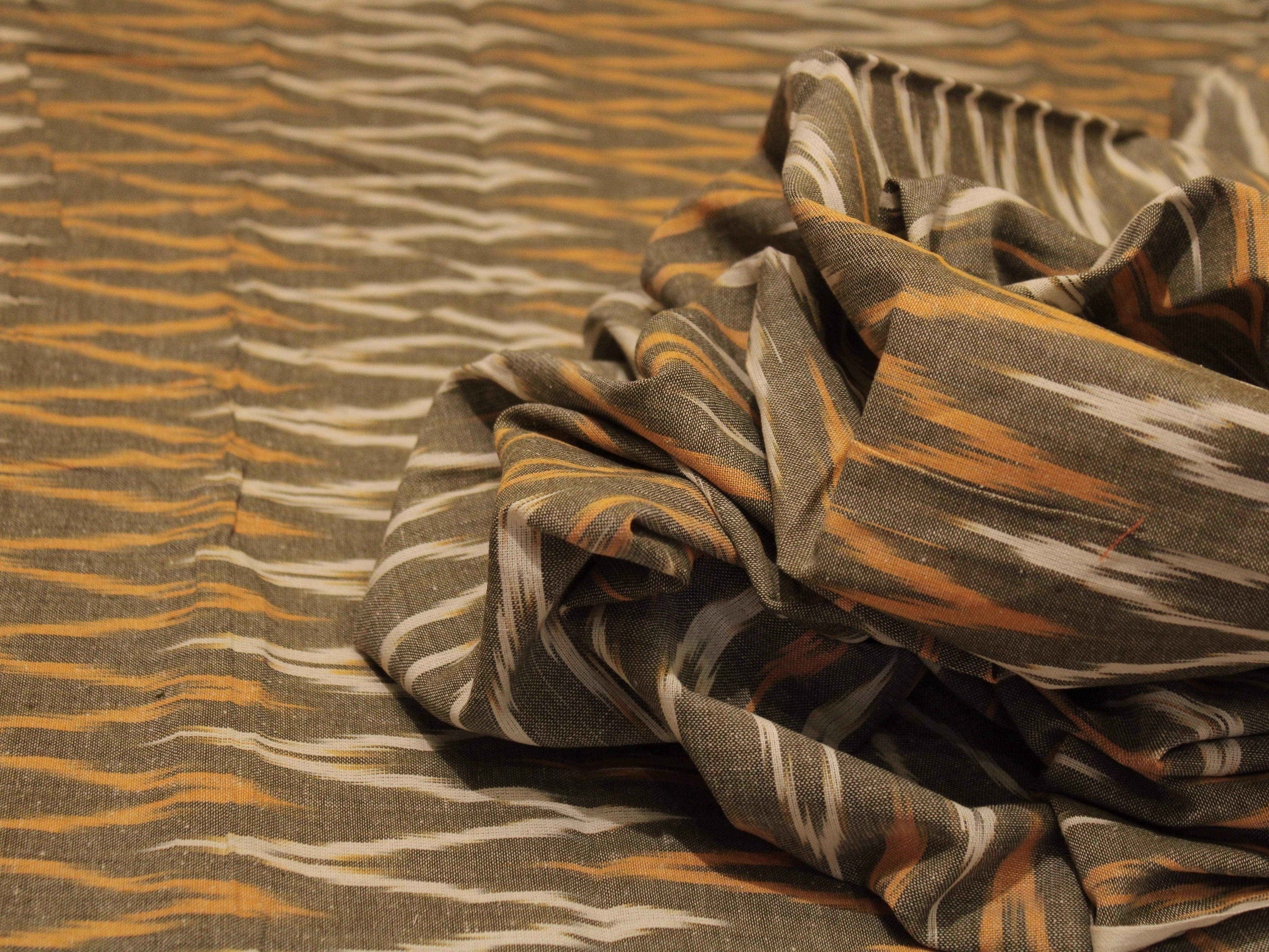 Ikat Woven Cotton Fabric