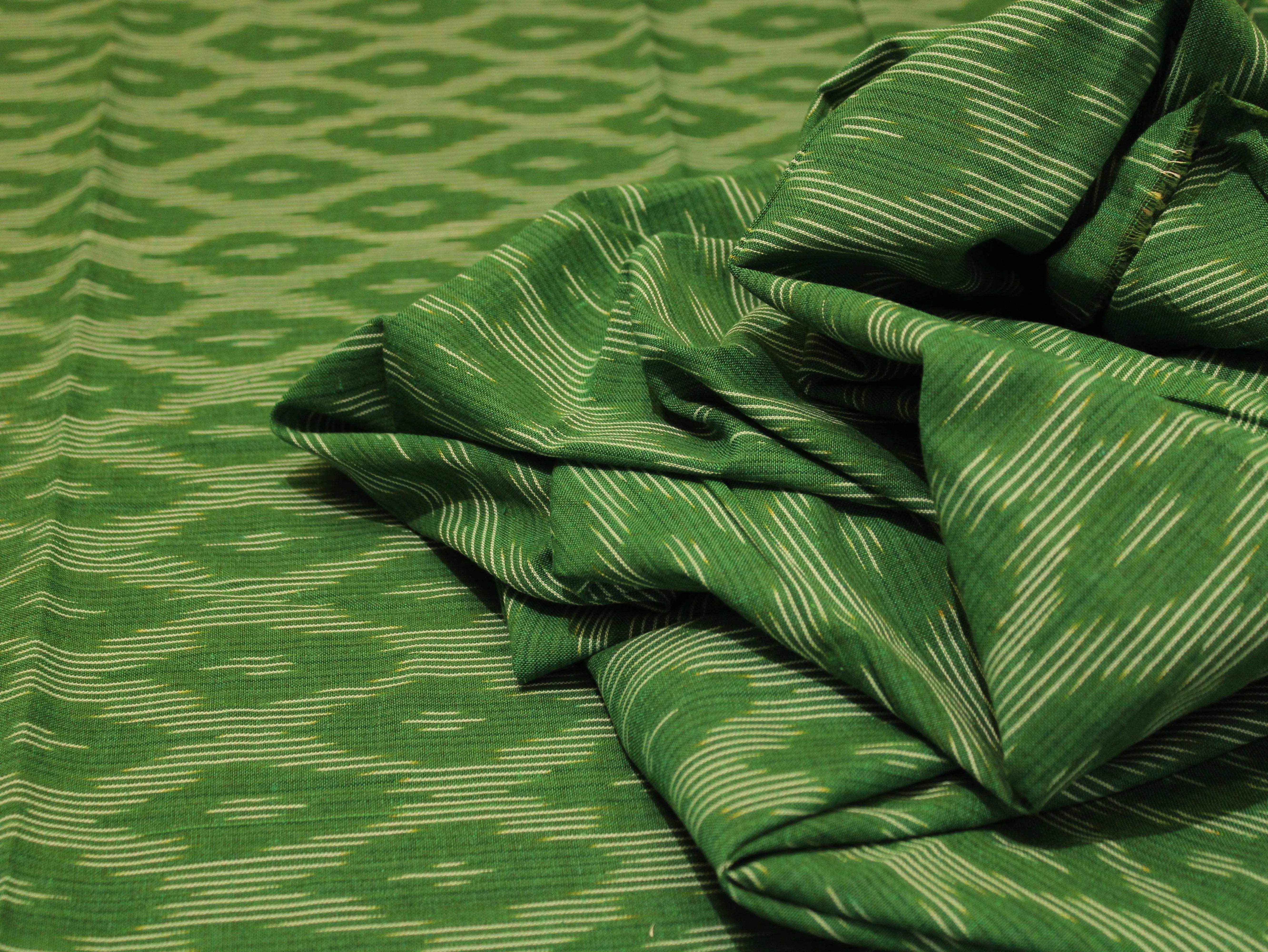 Ikat Woven Cotton Fabric