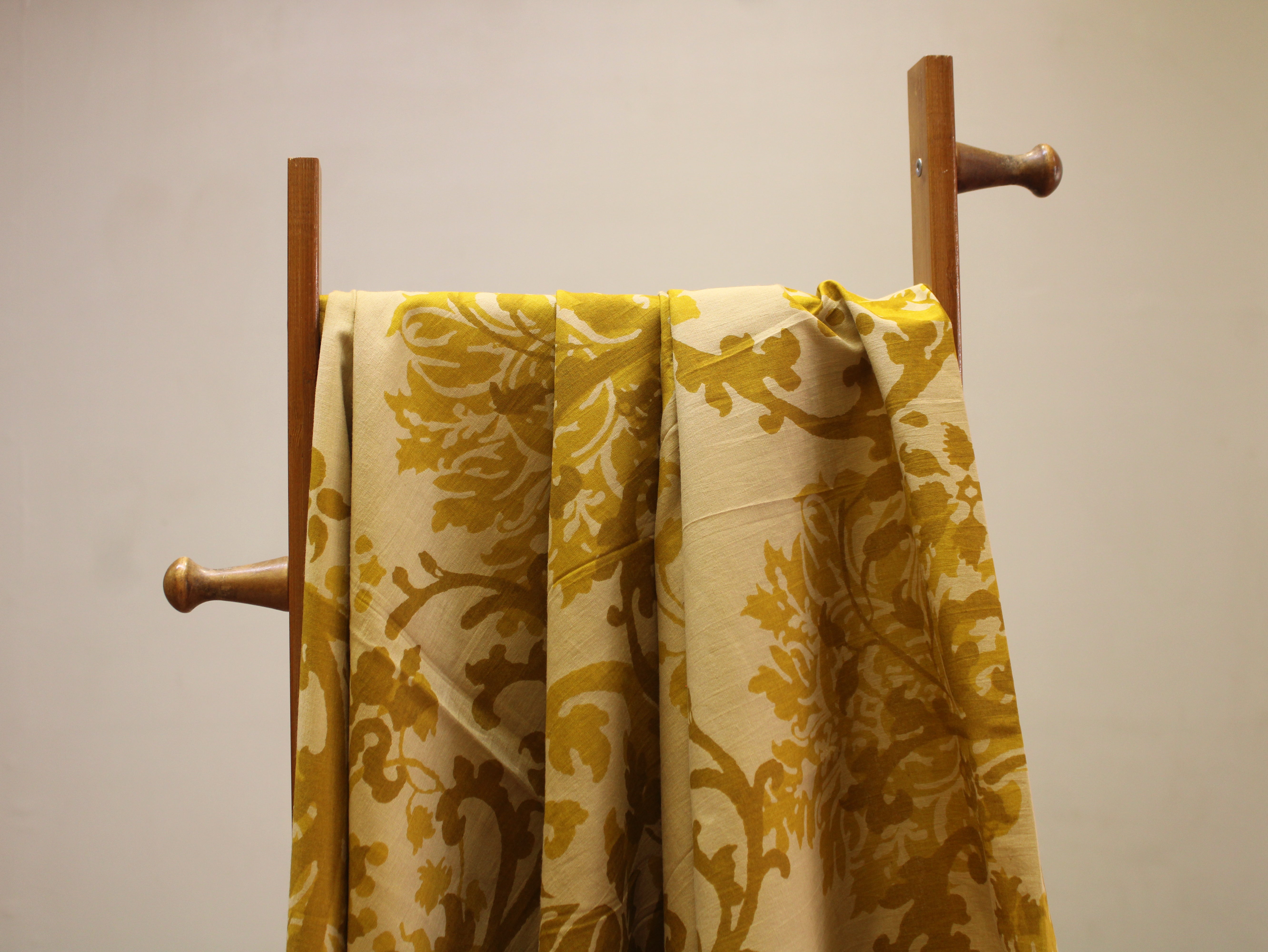 Pure Cotton Cambric Printed Fabric | 44 Inch | 60×60 Count | Yellow