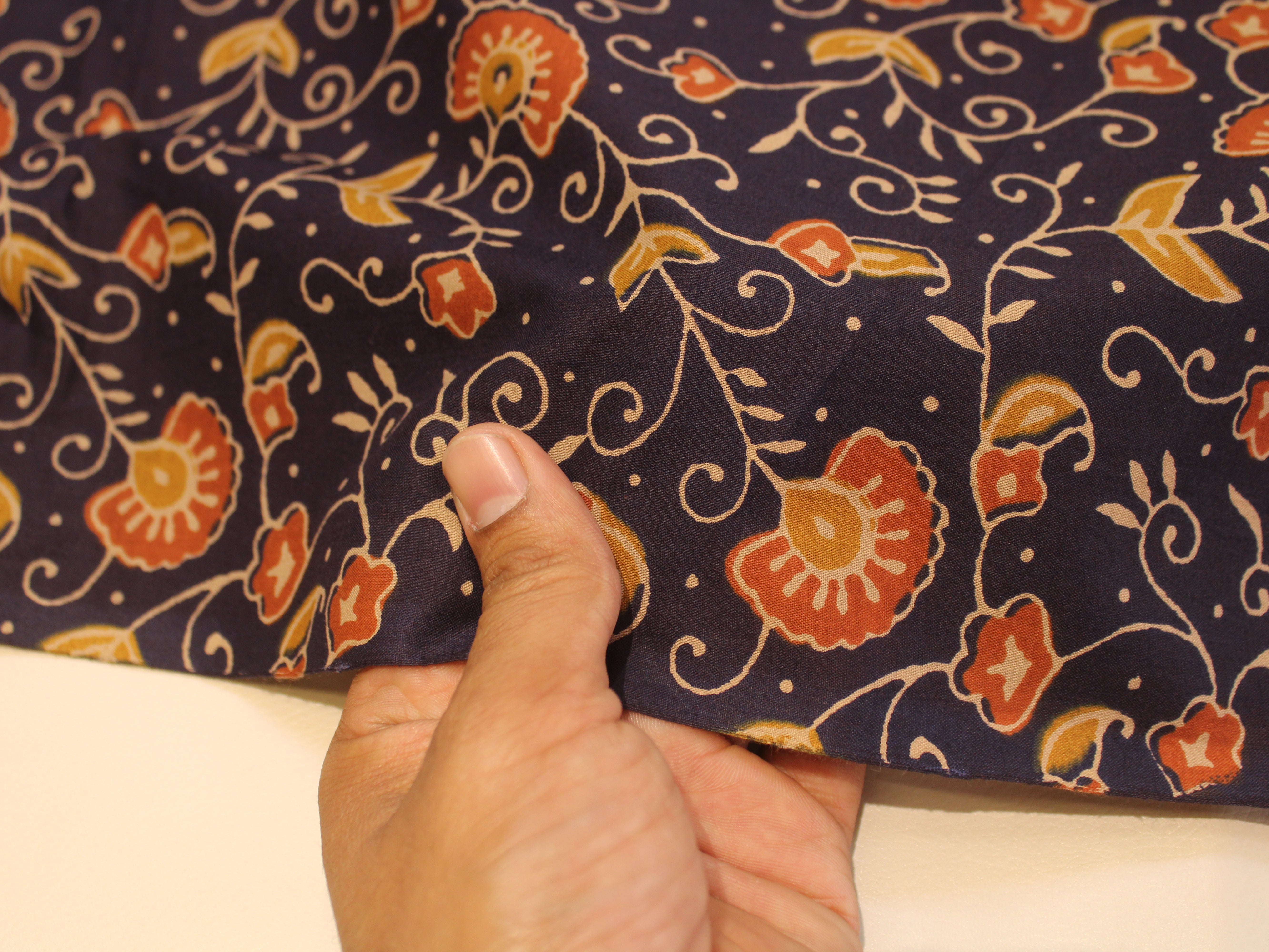 Pure Cotton Cambric Printed Fabric | 44 Inch | 60×60 Count | Navy Blue