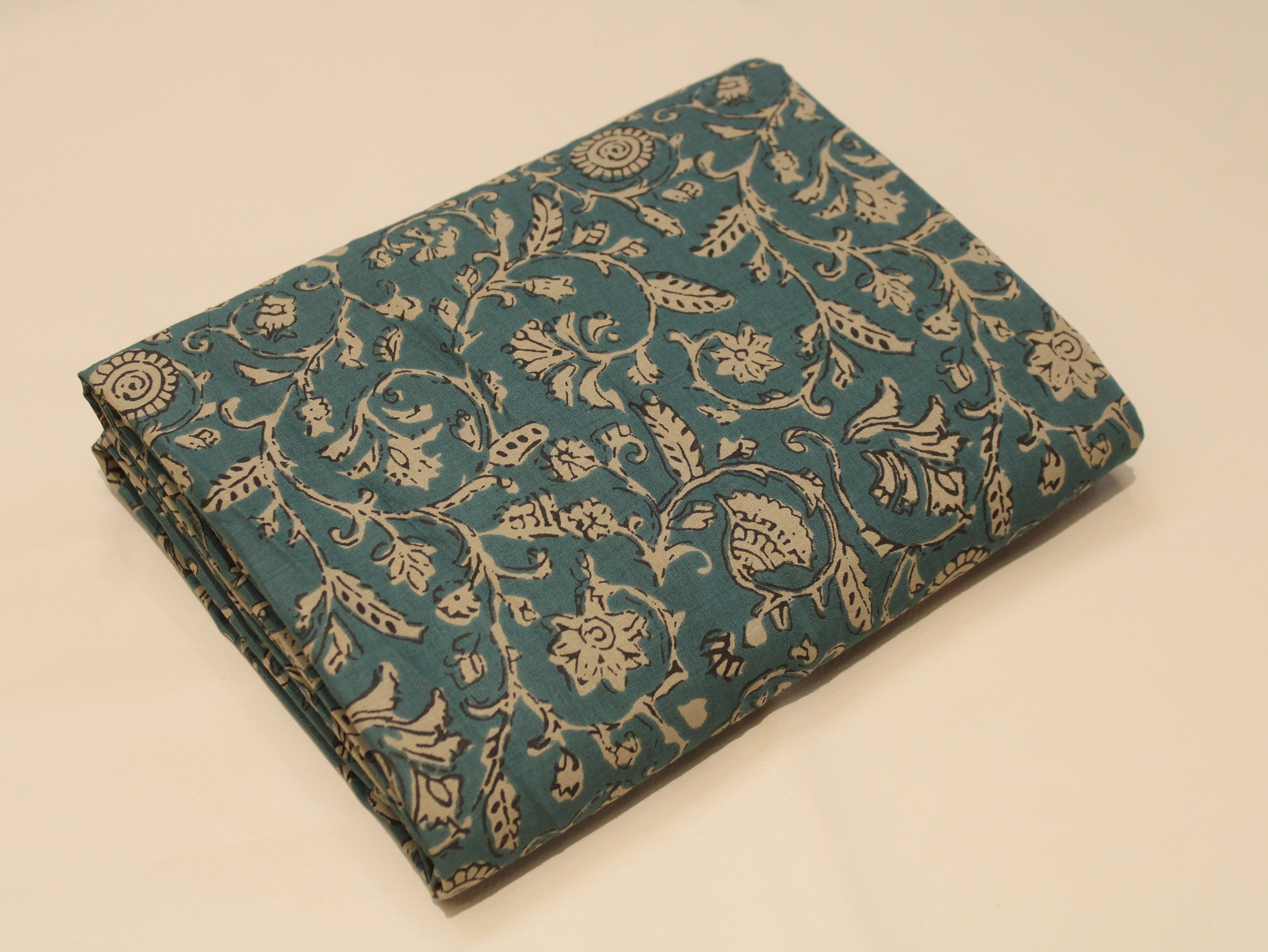 Pure Cotton Cambric Printed Fabric | 44 Inch | 60×60 Count | Pastel Blue