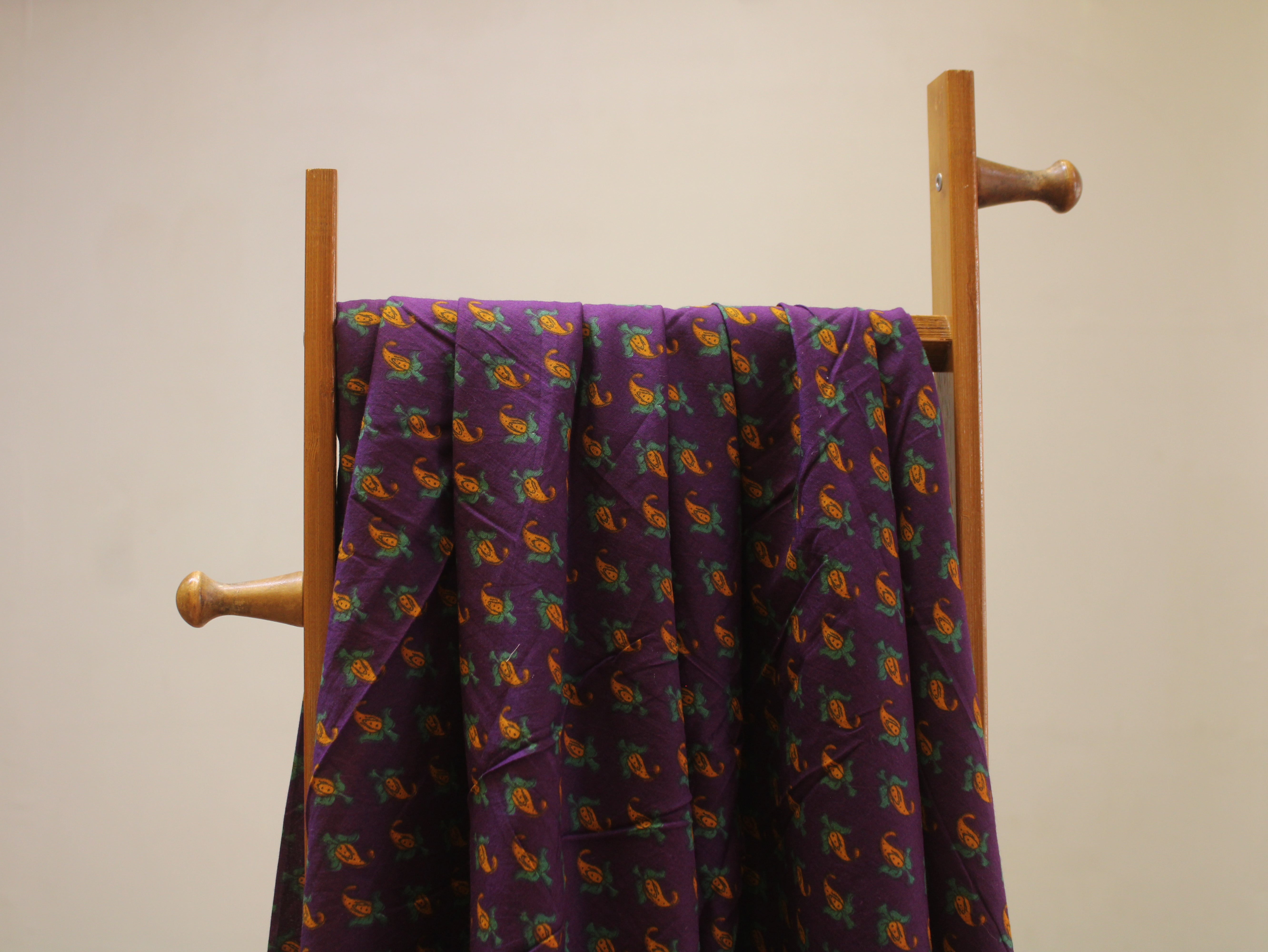 Pure Cotton Cambric Printed Fabric | 44 Inch | 60×60 Count | Purple