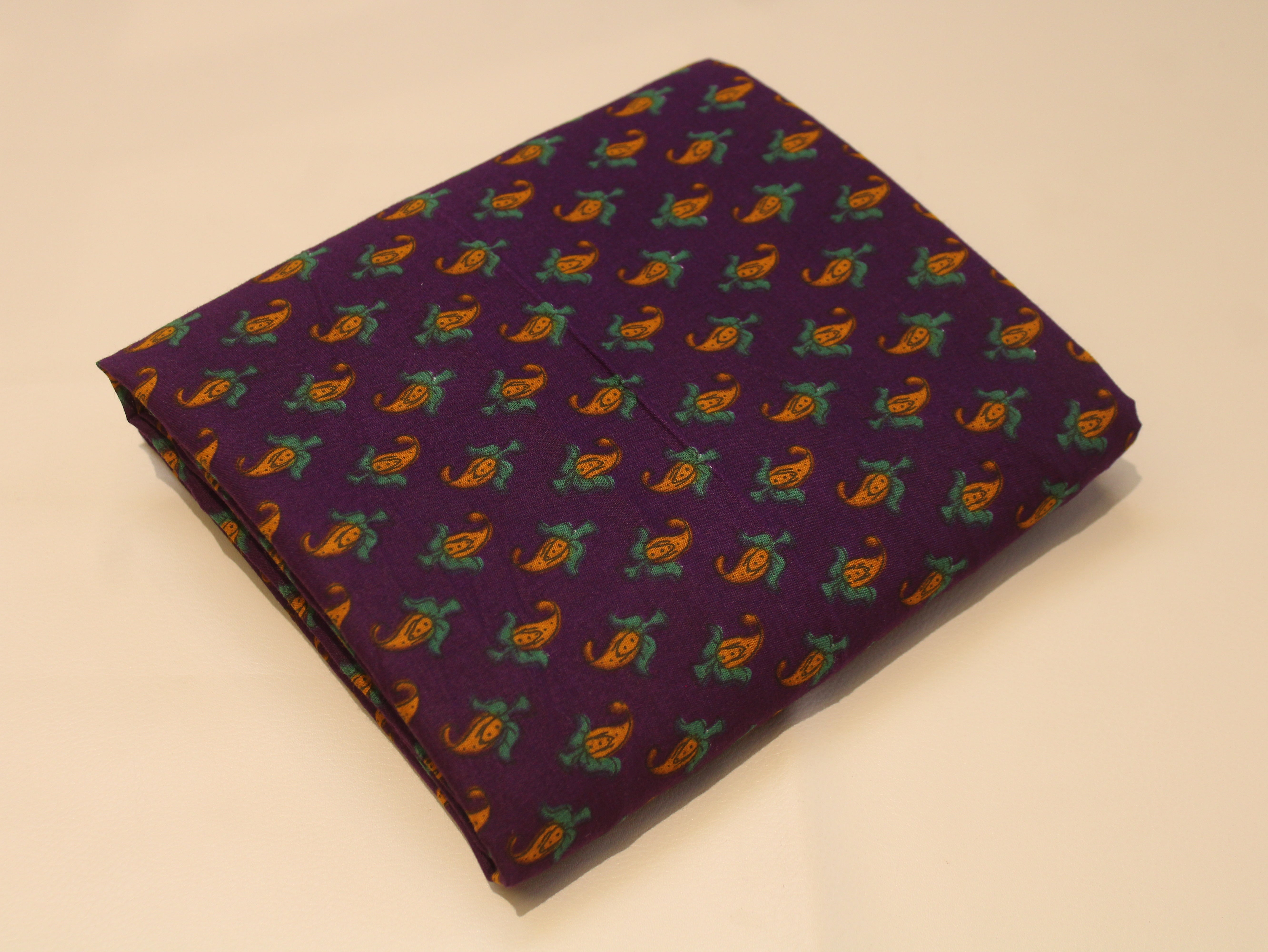 Pure Cotton Cambric Printed Fabric | 44 Inch | 60×60 Count | Purple