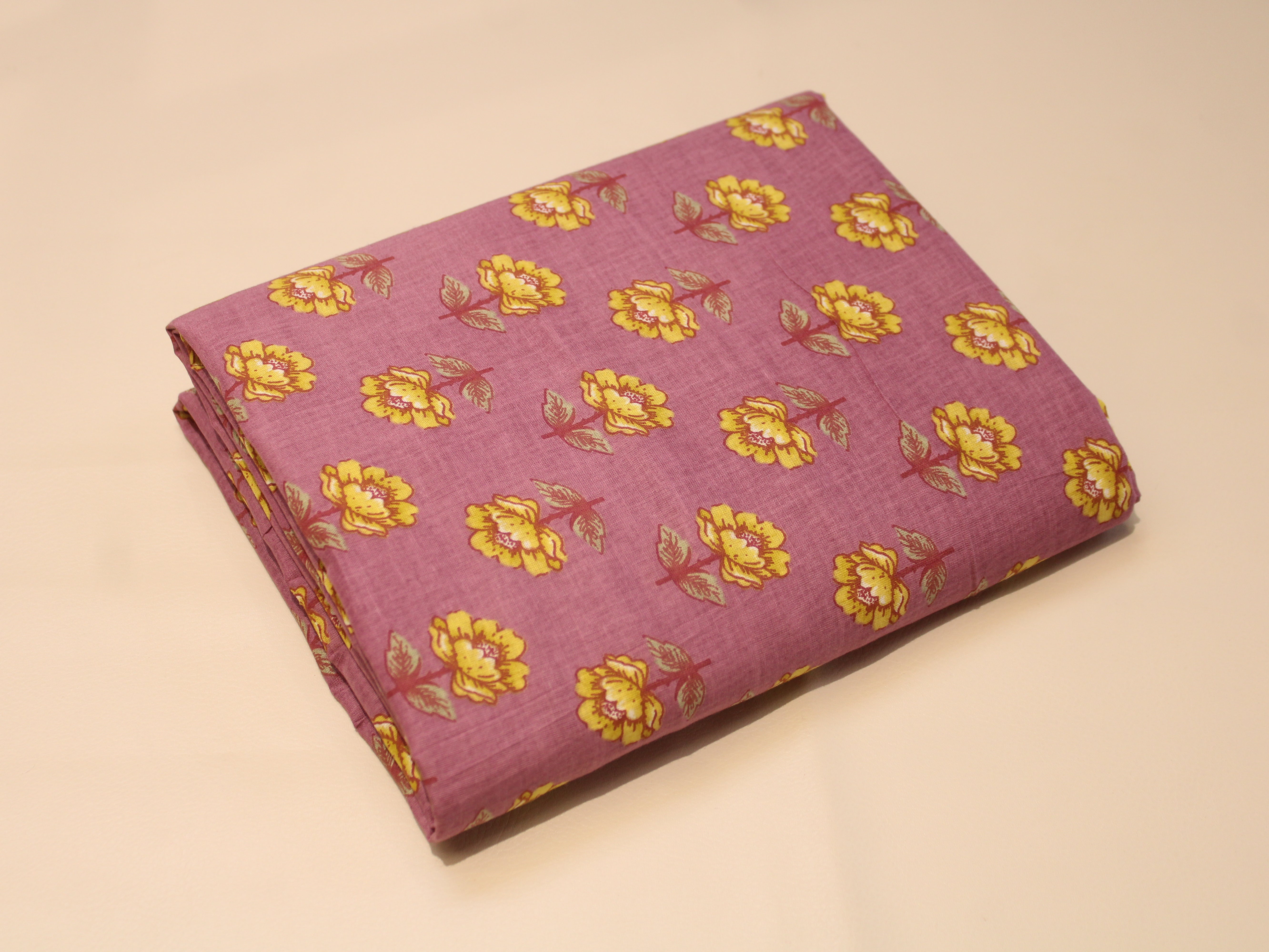 Pure Cotton Cambric Printed Fabric | 44 Inch | 60×60 Count | Onion