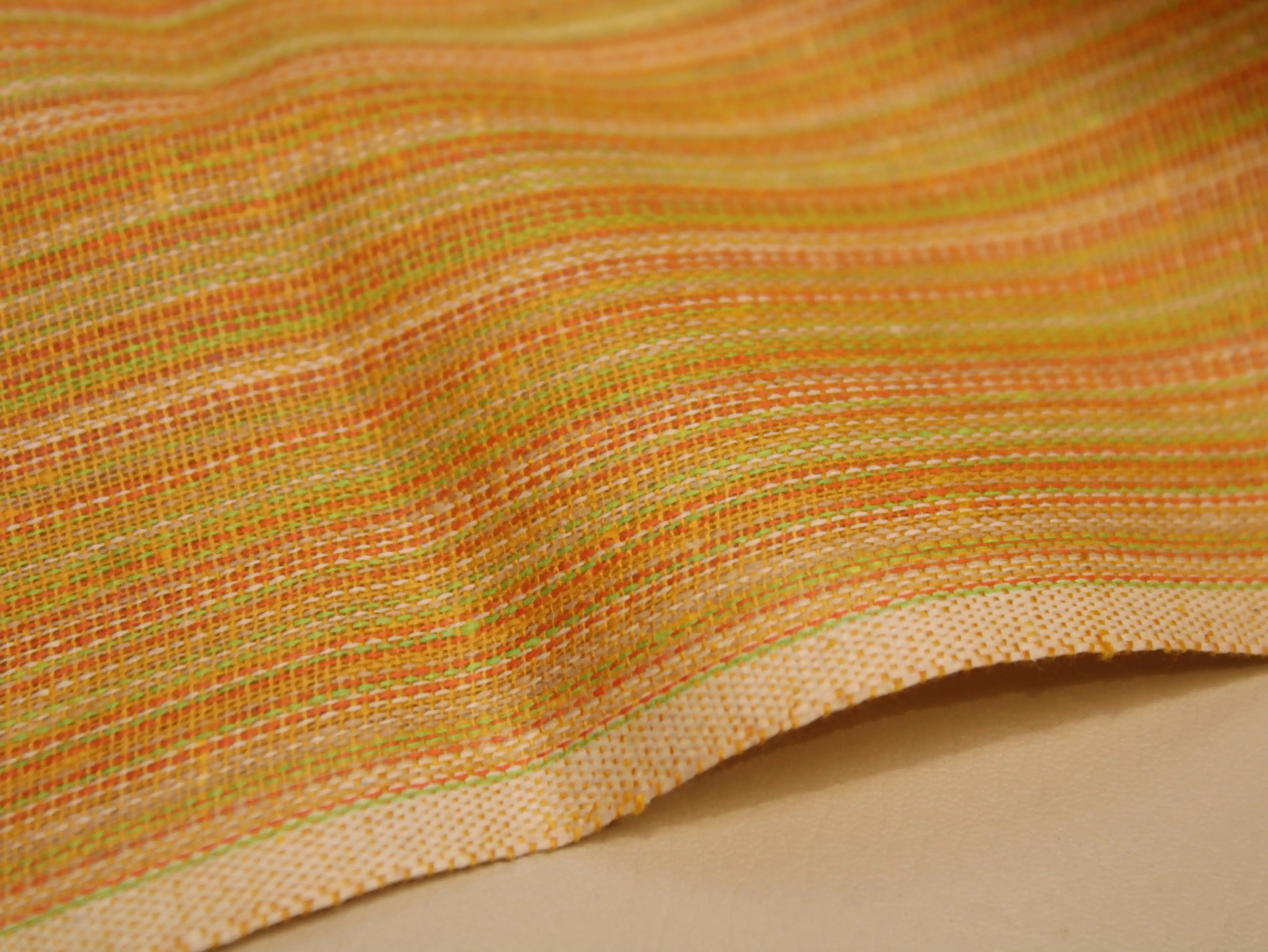 Pure Cotton Handloom Woven Fabric — Mustard | Solid | 44 Inch