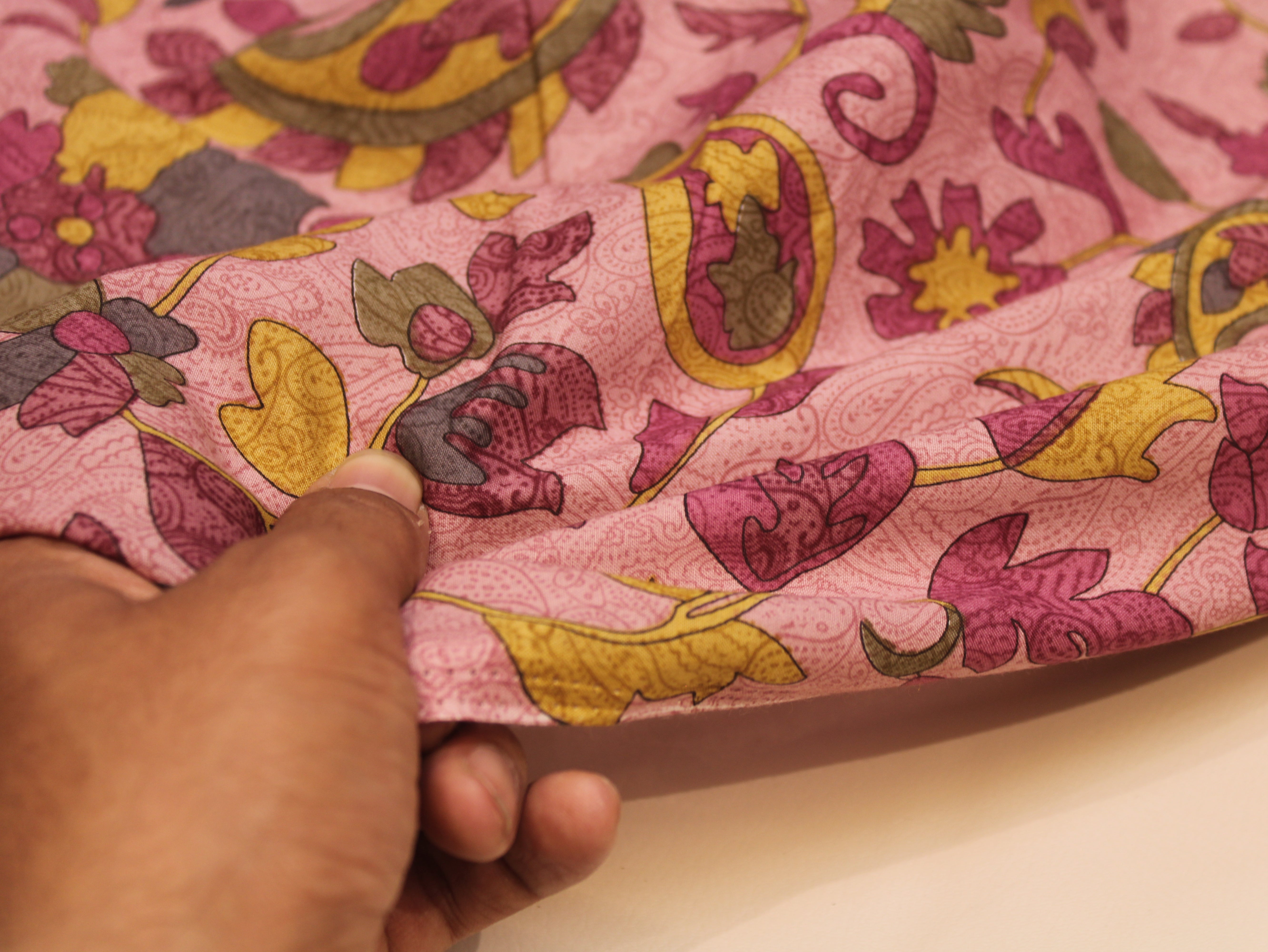 Pure Cotton Printed Fabric — Onion Floral | 44 Inch