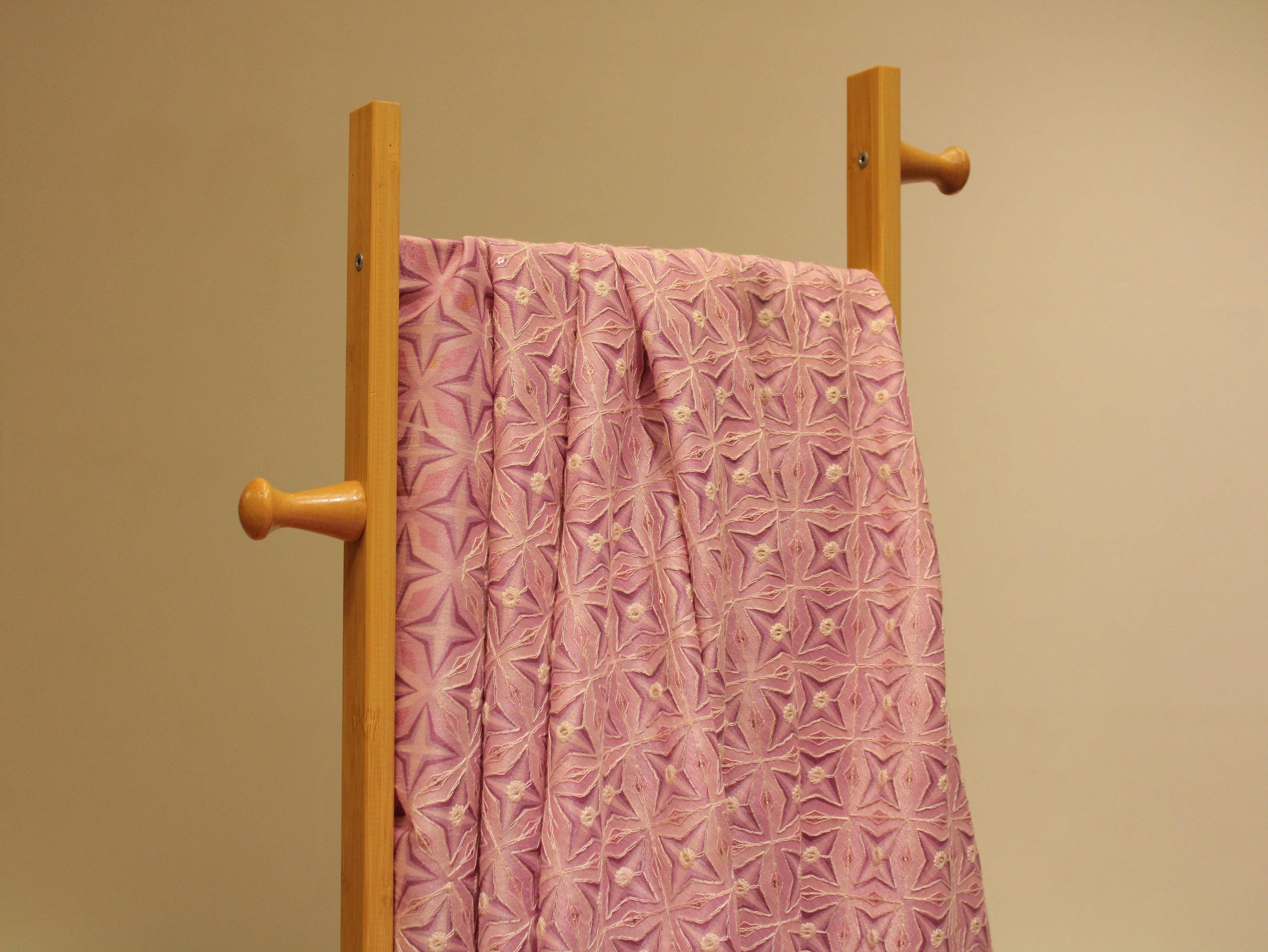 Canvas : Silk Digital Print Fabric - Lavender Pink - M'Foks