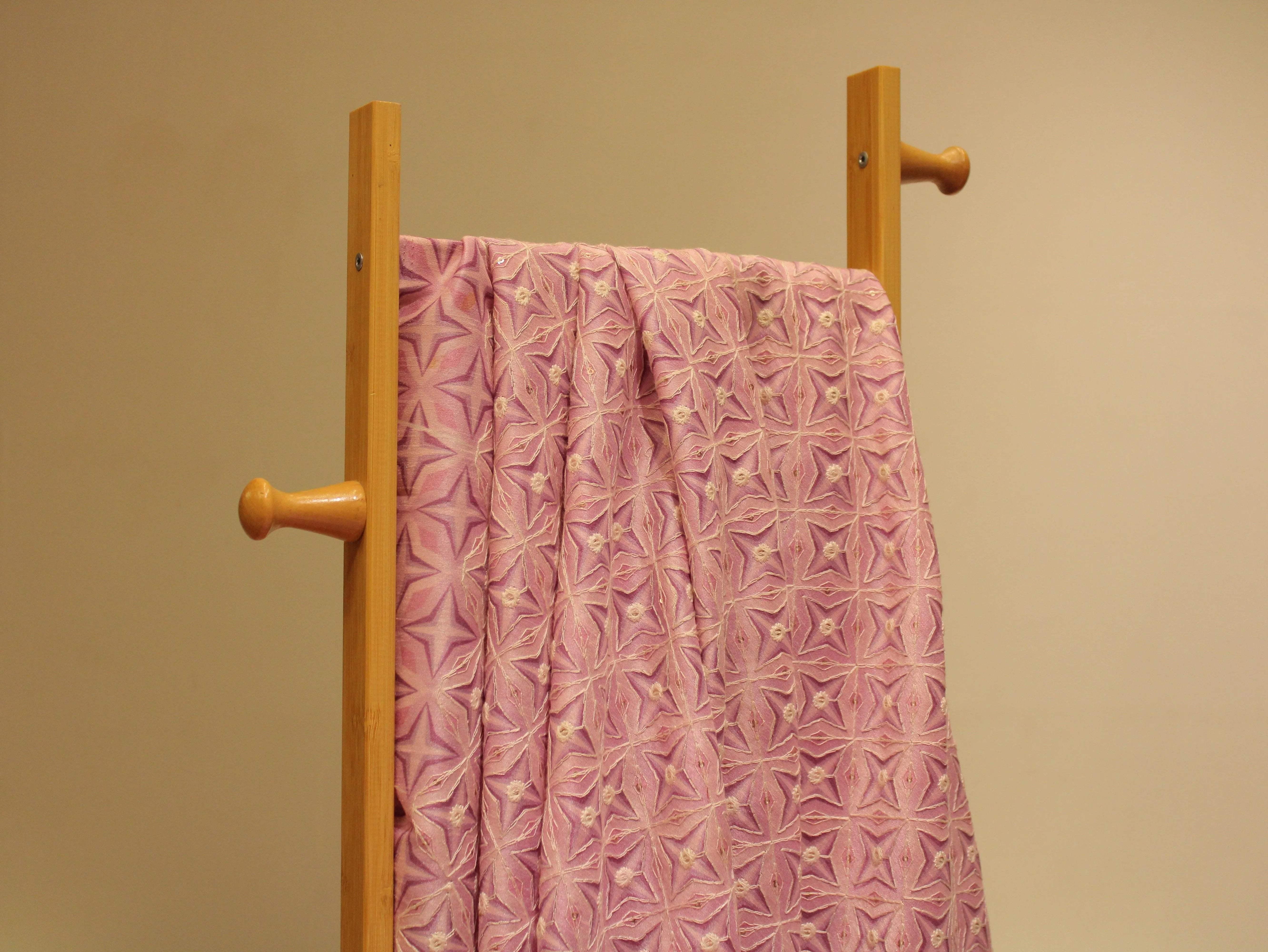 Canvas : Silk Digital Print Fabric - Lavender Pink - M'Foks