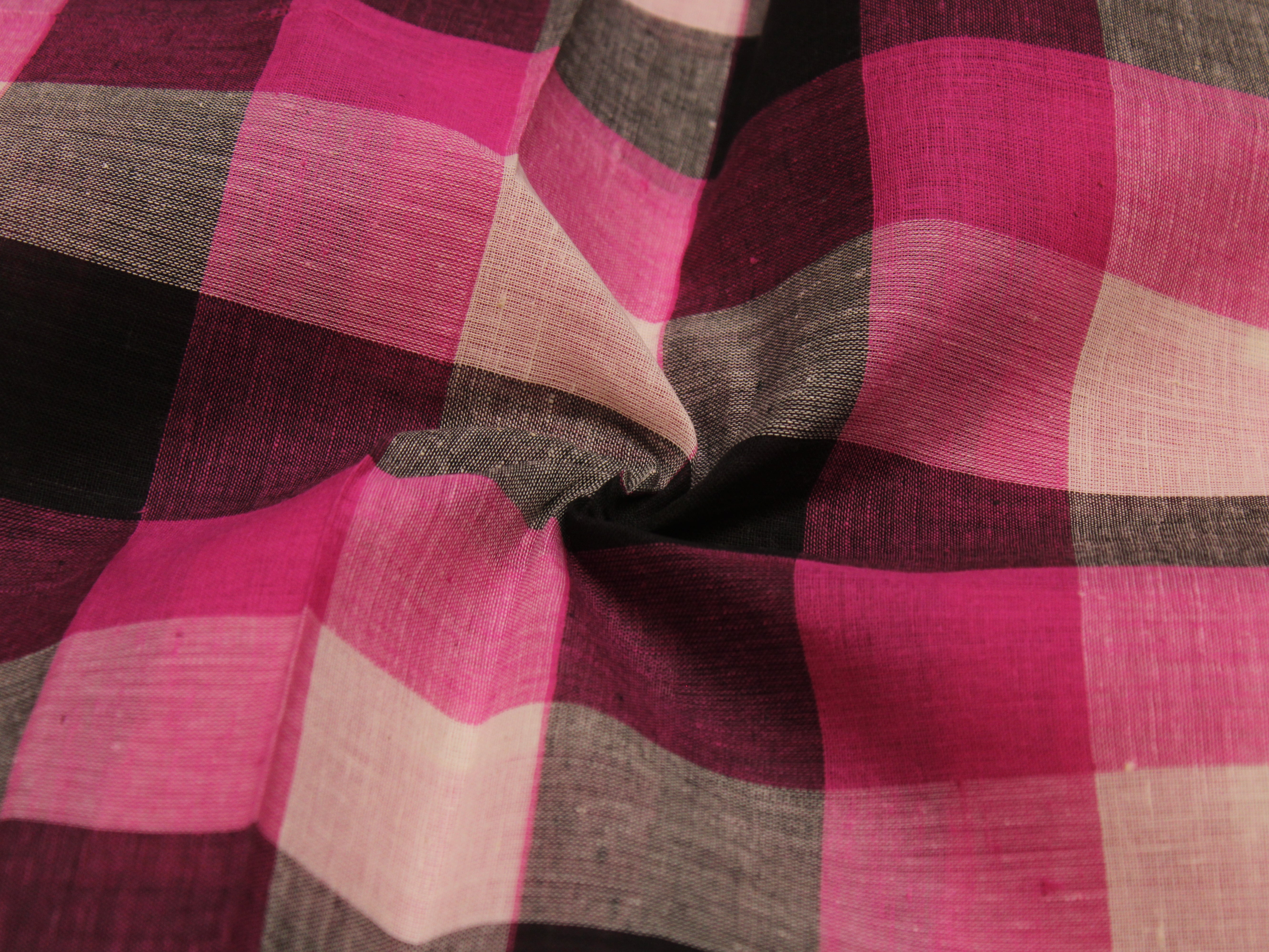 Pure Cotton Handloom Multi Checked Fabric 44 Inch | Mfoks