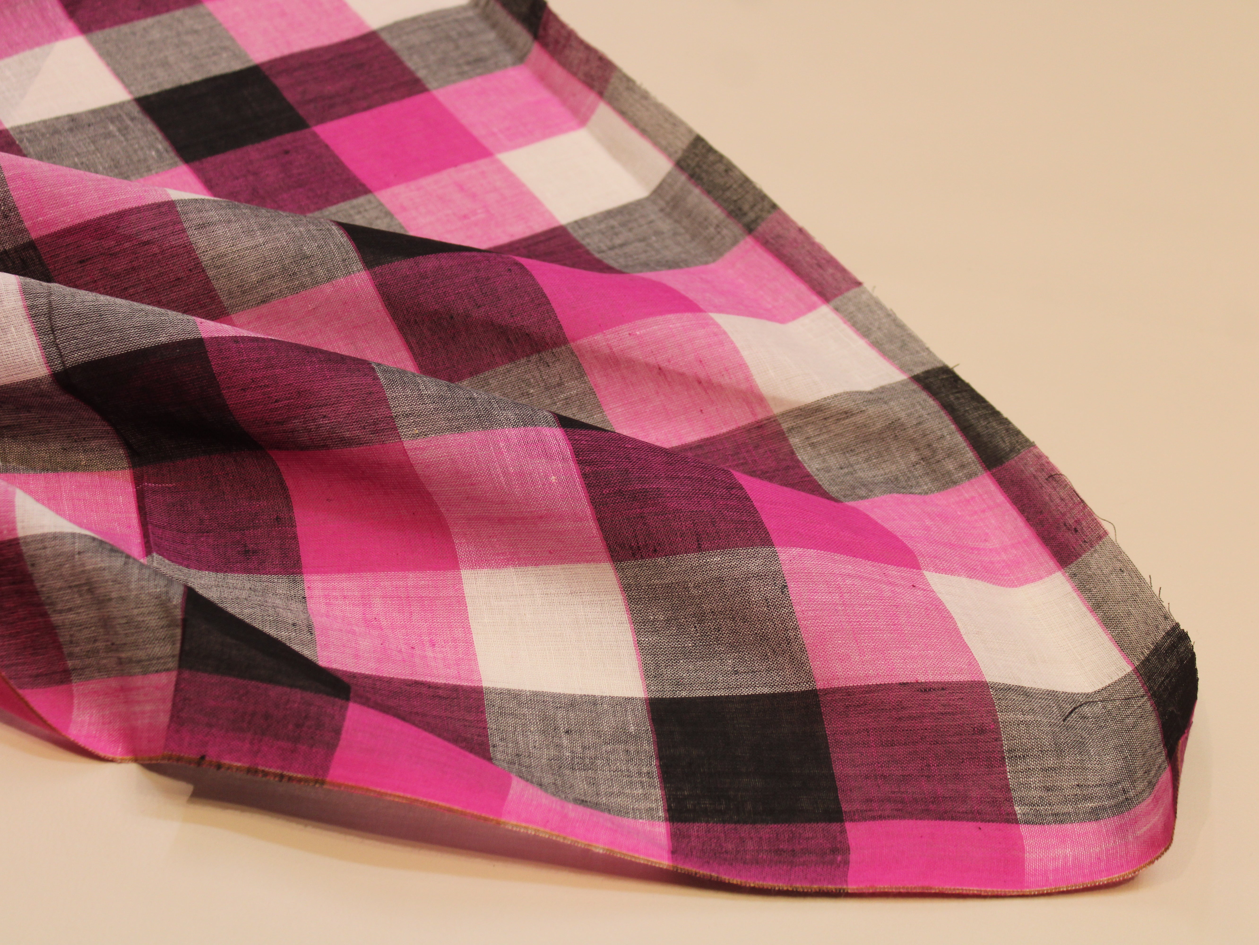 Pure Cotton Handloom Multi Checked Fabric 44 Inch | Mfoks