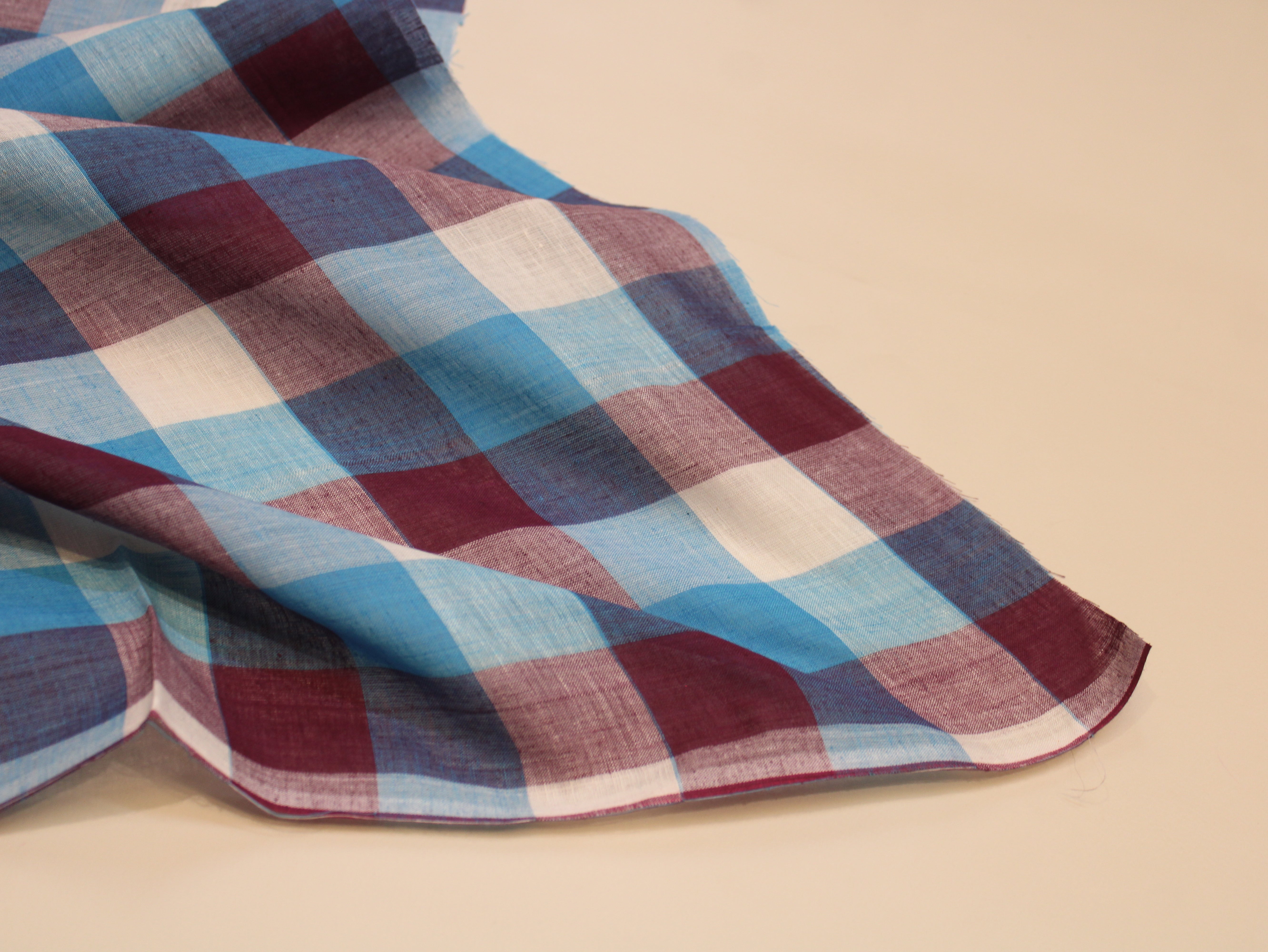 Pure Cotton Handloom Multi Checked Fabric 44 Inch | Mfoks