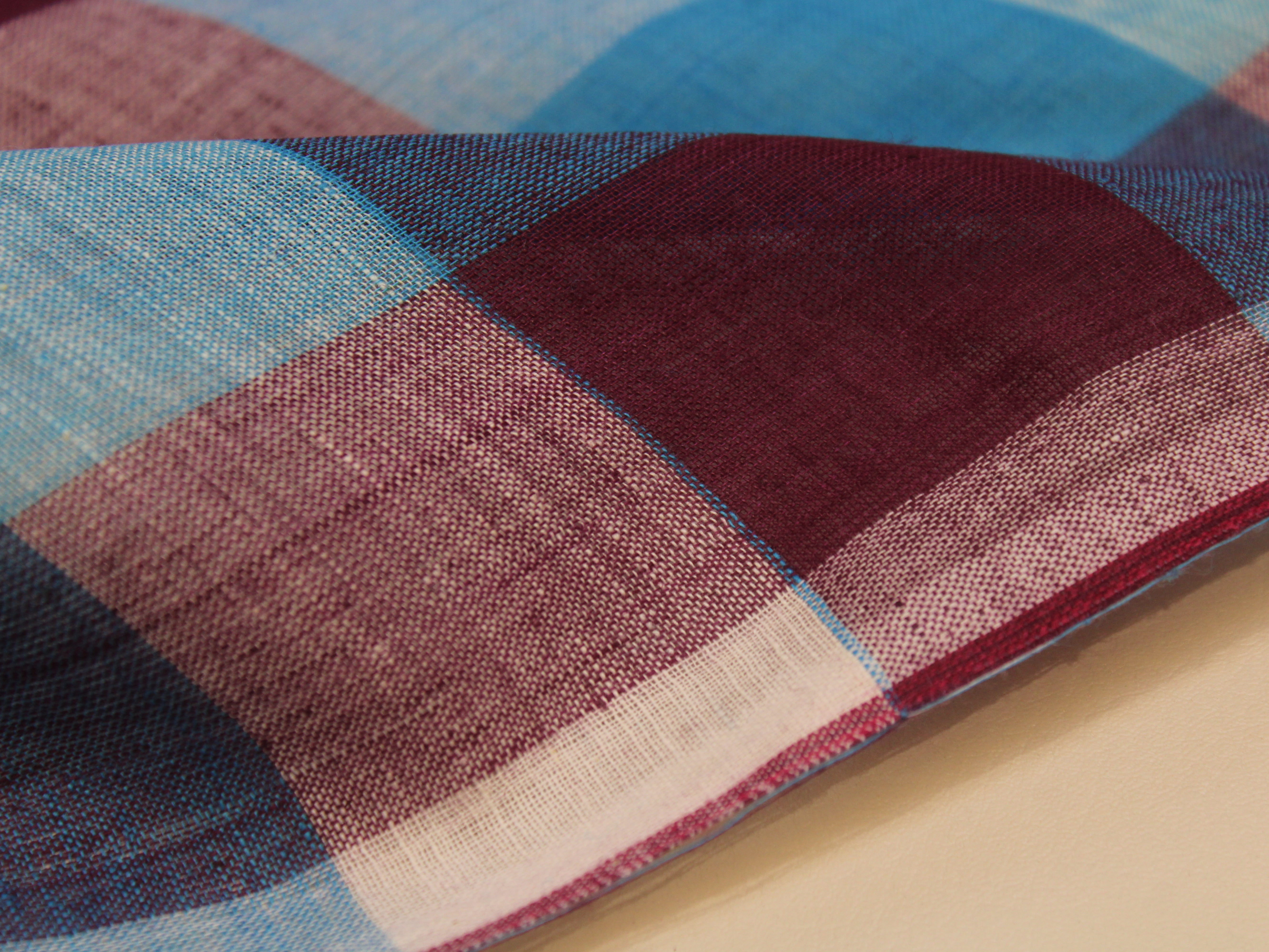 Pure Cotton Handloom Multi Checked Fabric 44 Inch | Mfoks