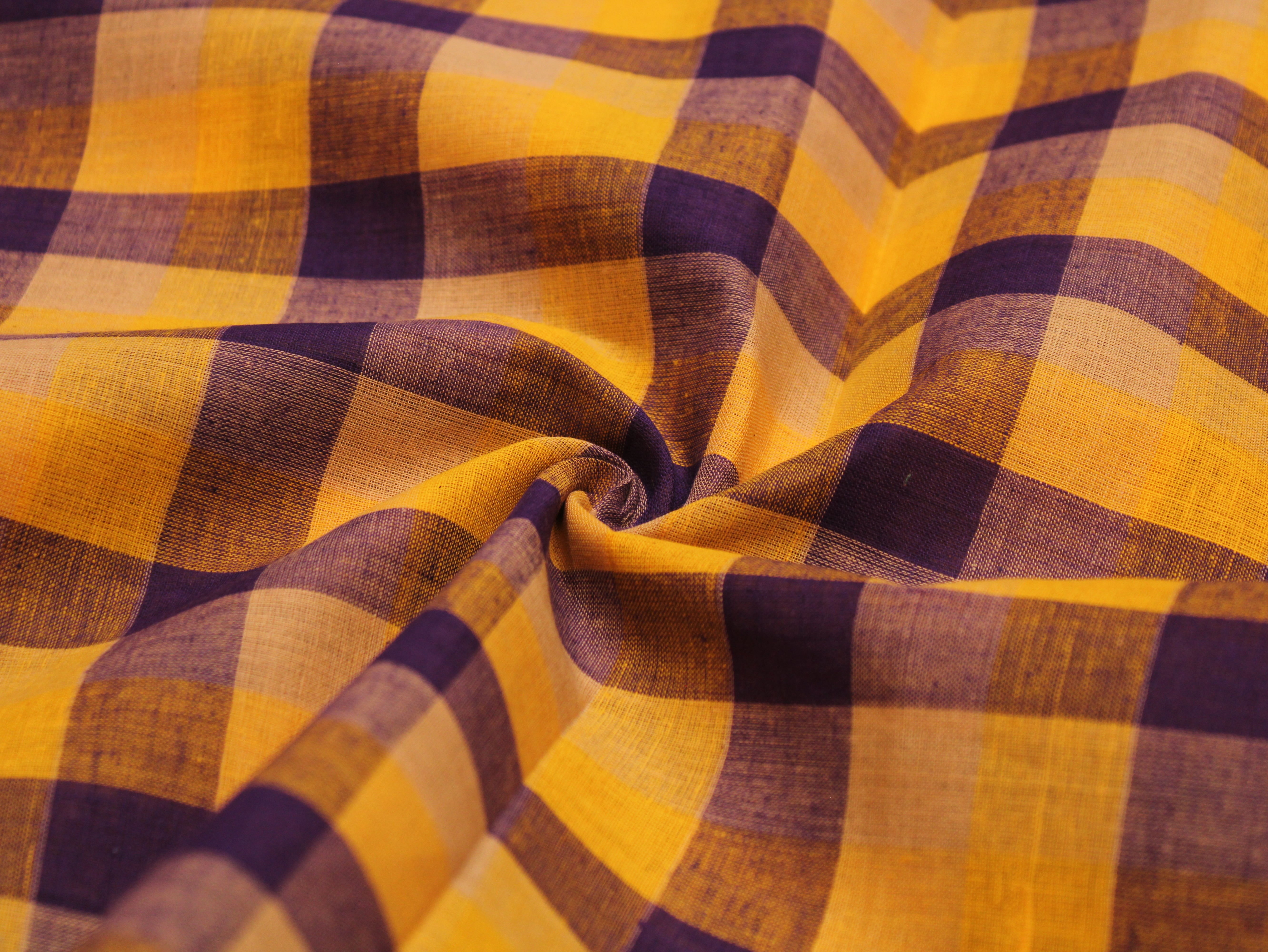 Pure Cotton Handloom Multi Checked Fabric 44 Inch | Mfoks