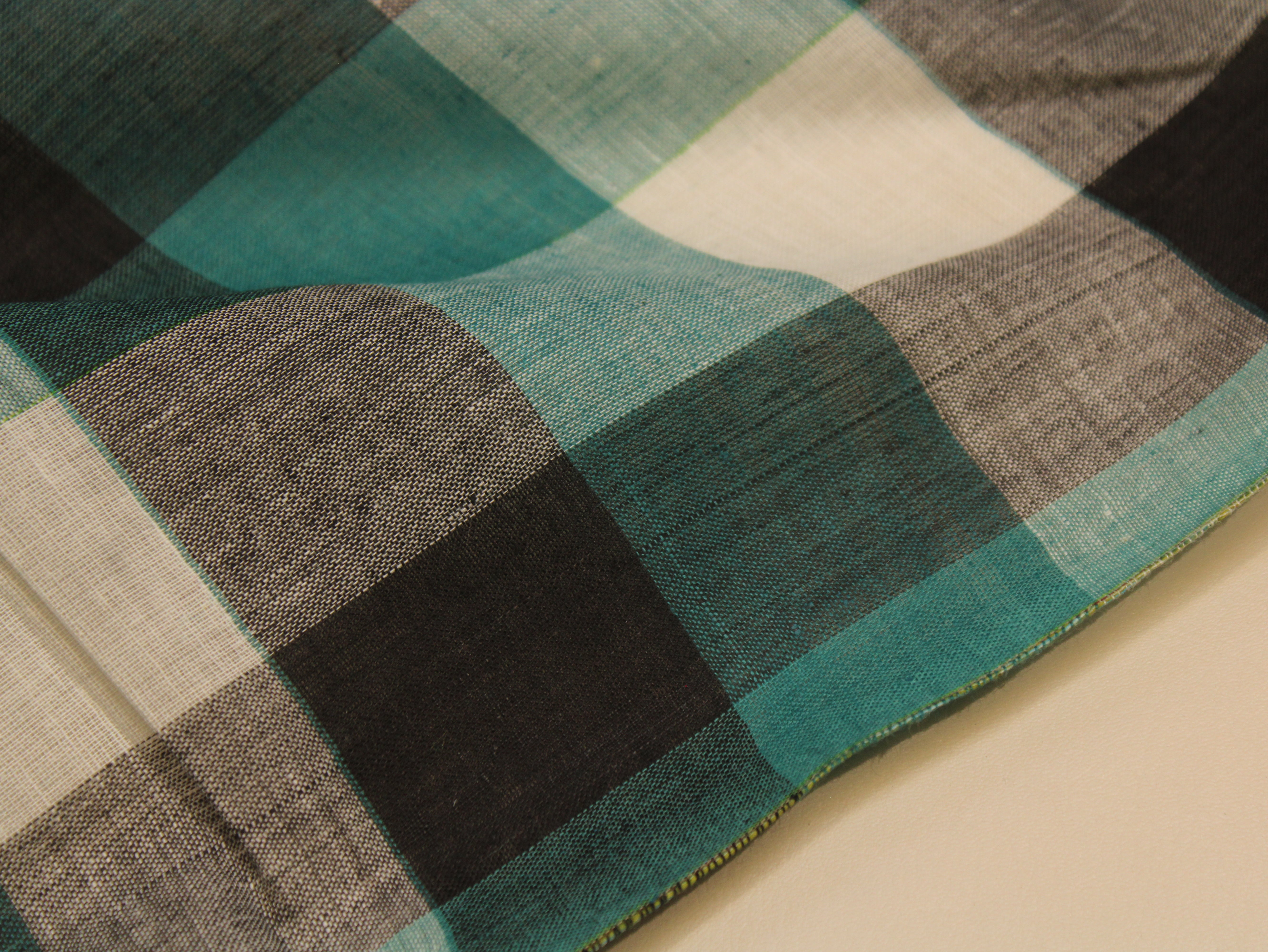 Pure Cotton Handloom Multi Checked Fabric 44 Inch | Mfoks