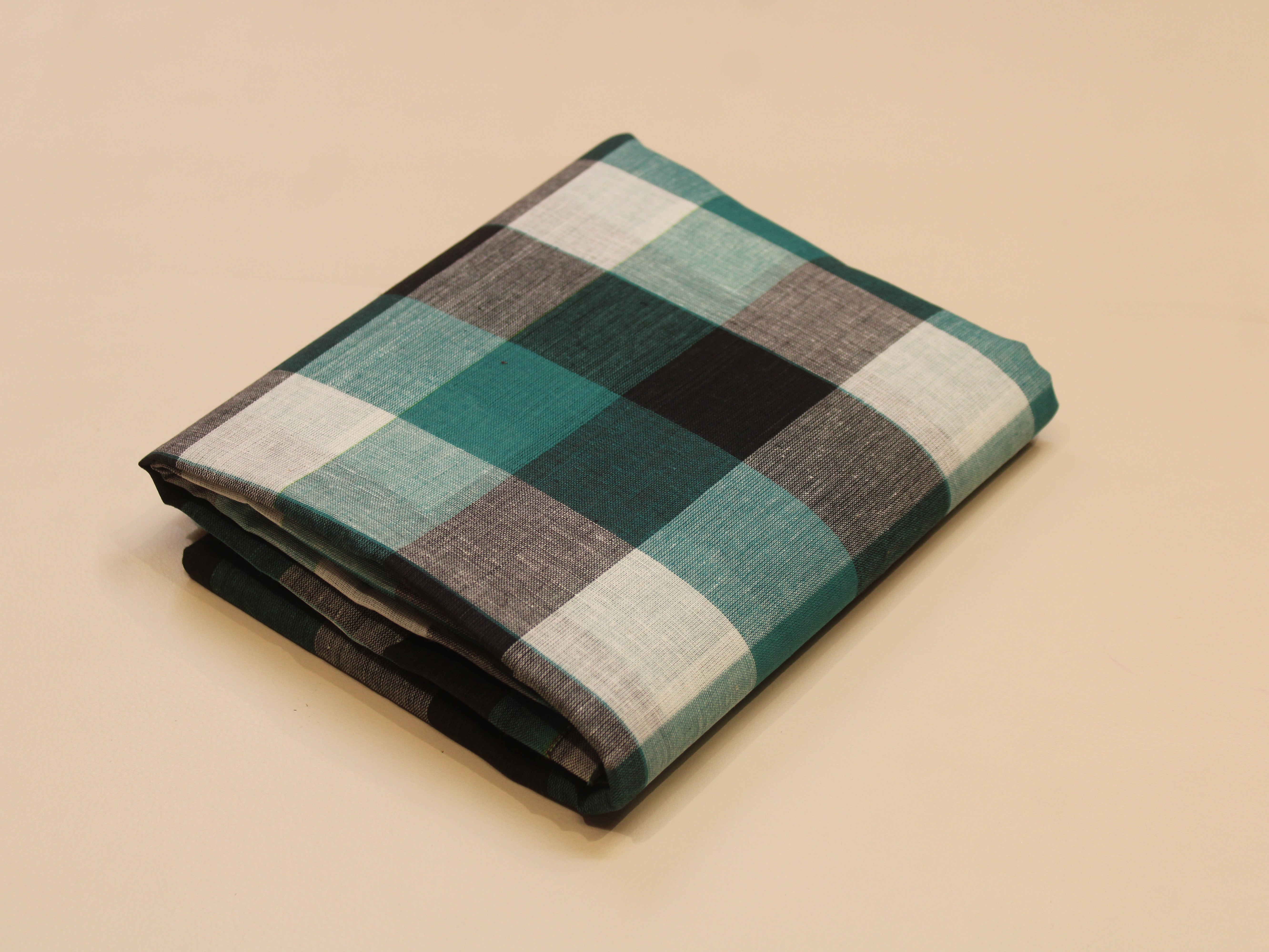 Pure Cotton Handloom Multi Checked Fabric 44 Inch | Mfoks