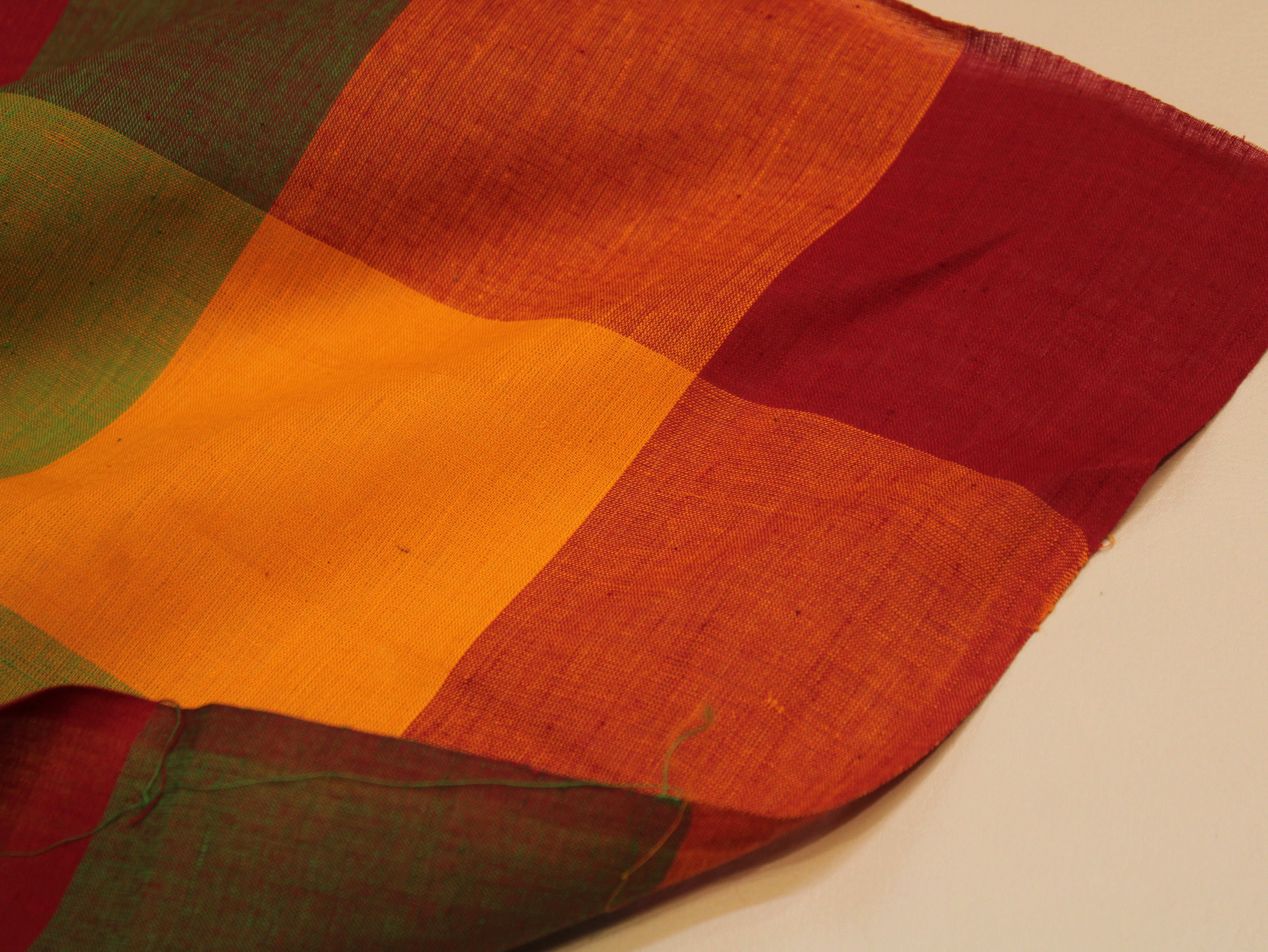 Pure Cotton Handloom Big Multi Checked Fabric 44 Inch (4x4 Checks) – Mfoks