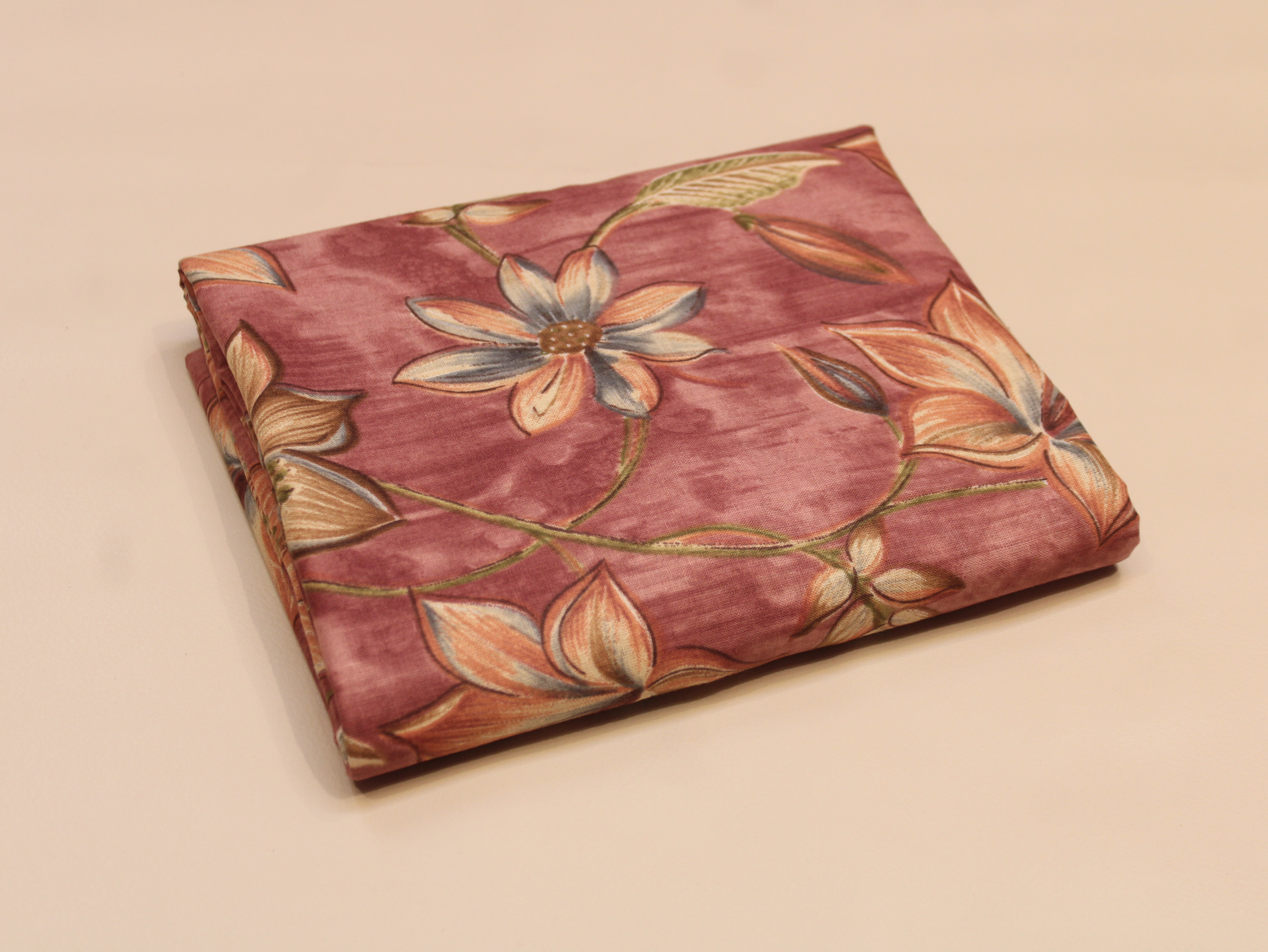 Pure Cotton Premium Printed Fabric 44" Width - Digital Print - Floral | Onion