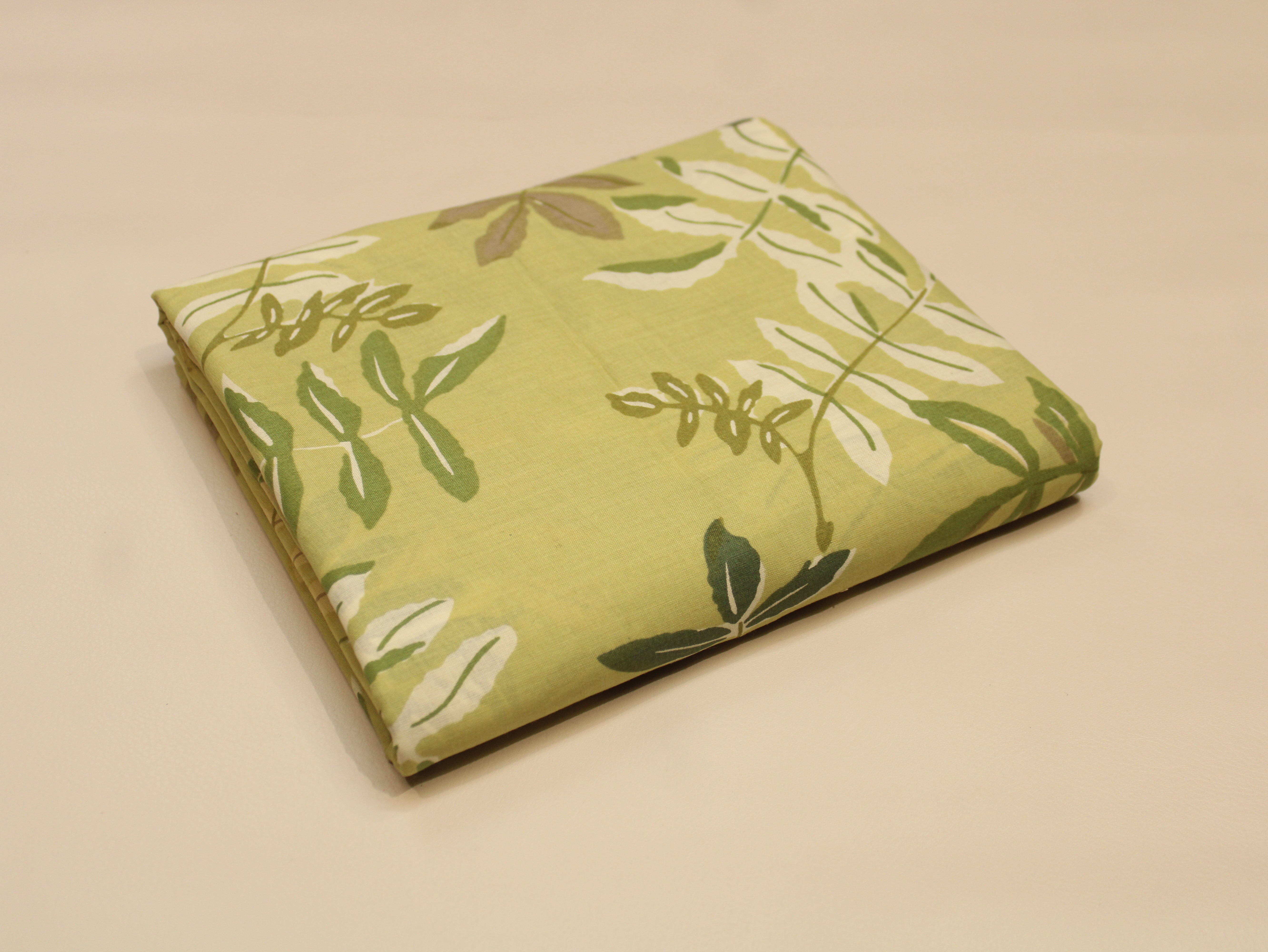 Pure Cotton Premium Printed Fabric 44" Width - Digital Print - Floral | Lime Green