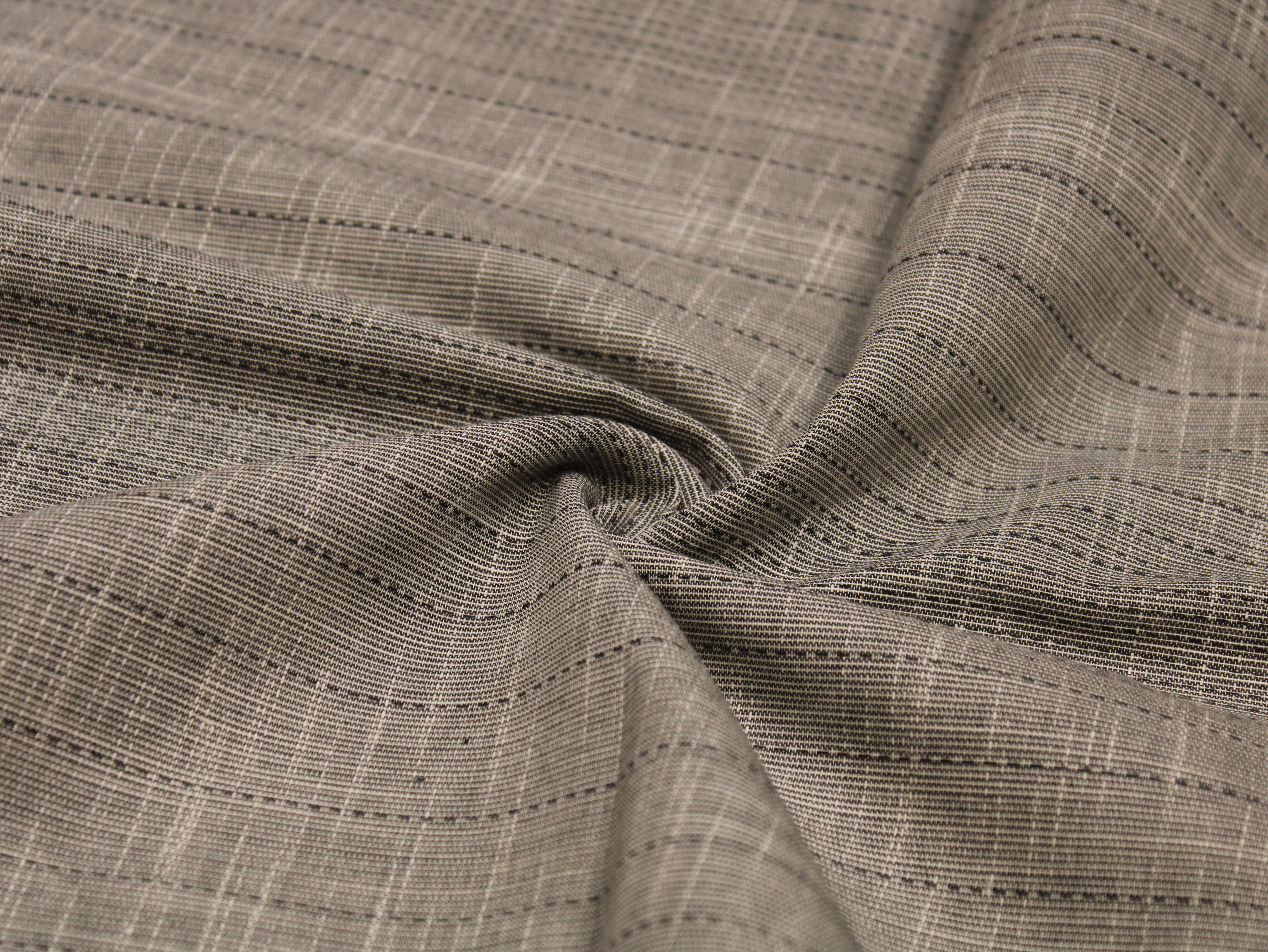 Pure Cotton Handloom Woven Fabric - 44 Inches - Grey