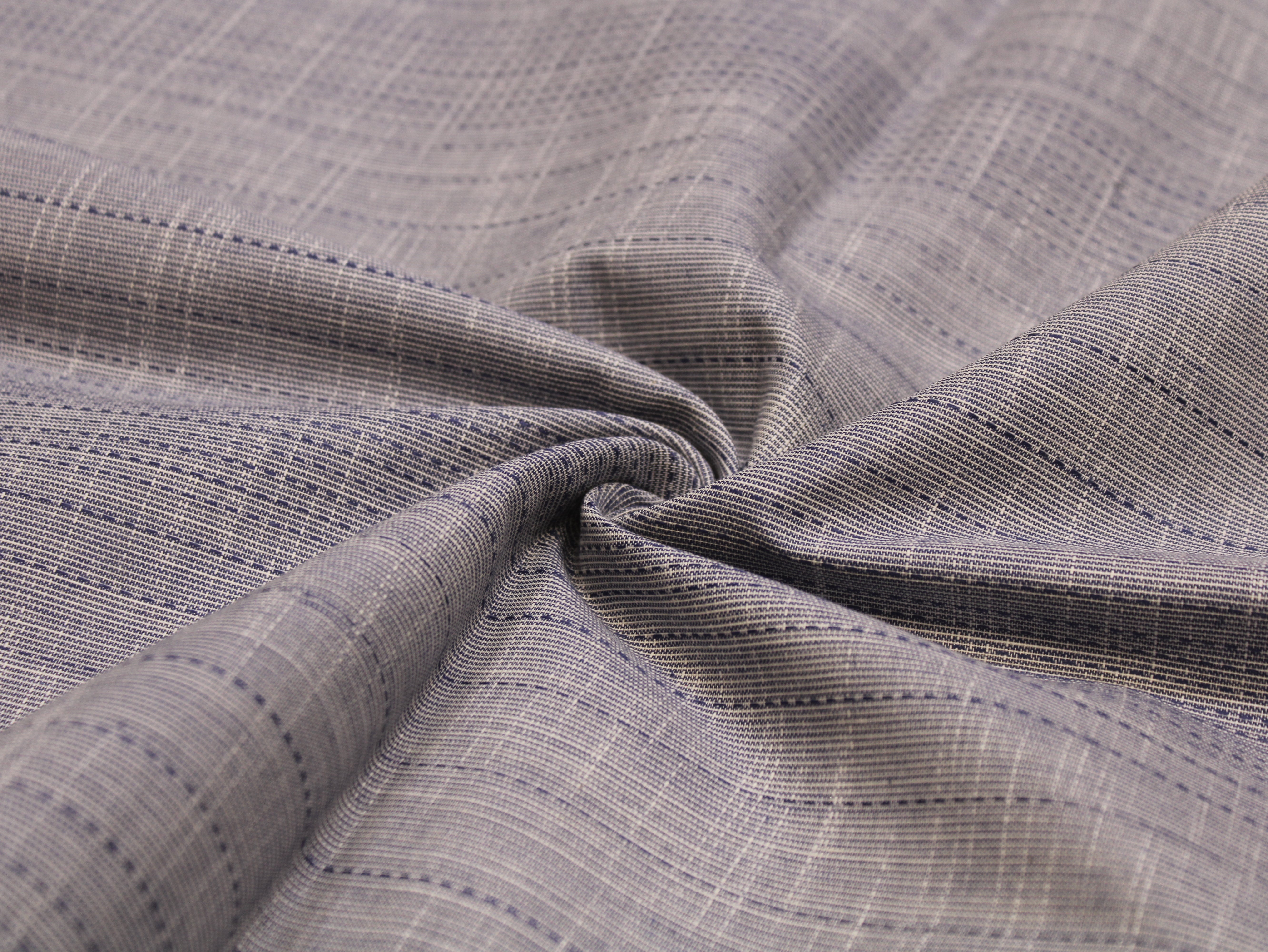 Pure Cotton Handloom Woven Fabric - 44 Inches - Light Blue