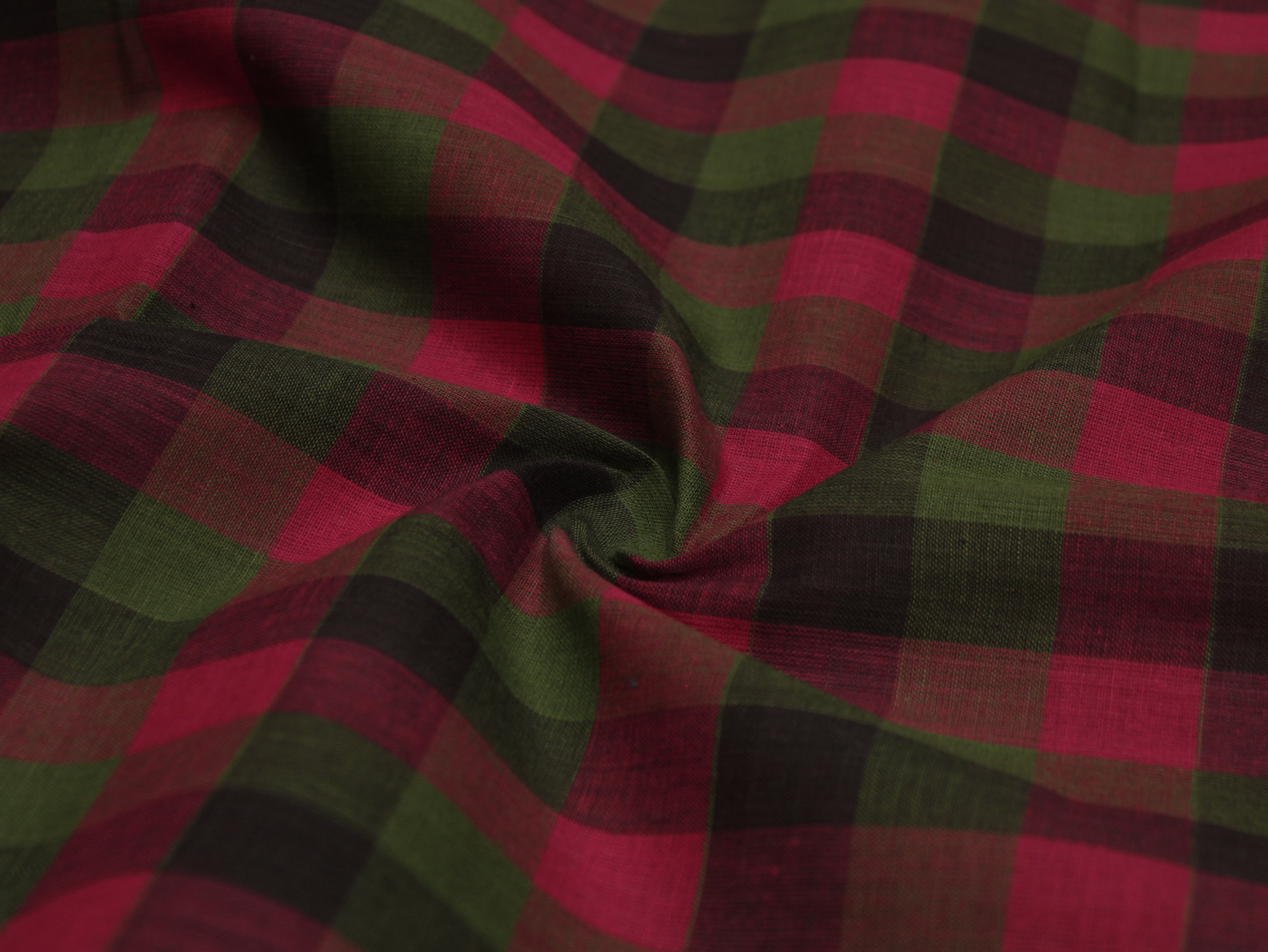 Pure Cotton Handloom Multi Checked Fabric 44 Inch | Mfoks