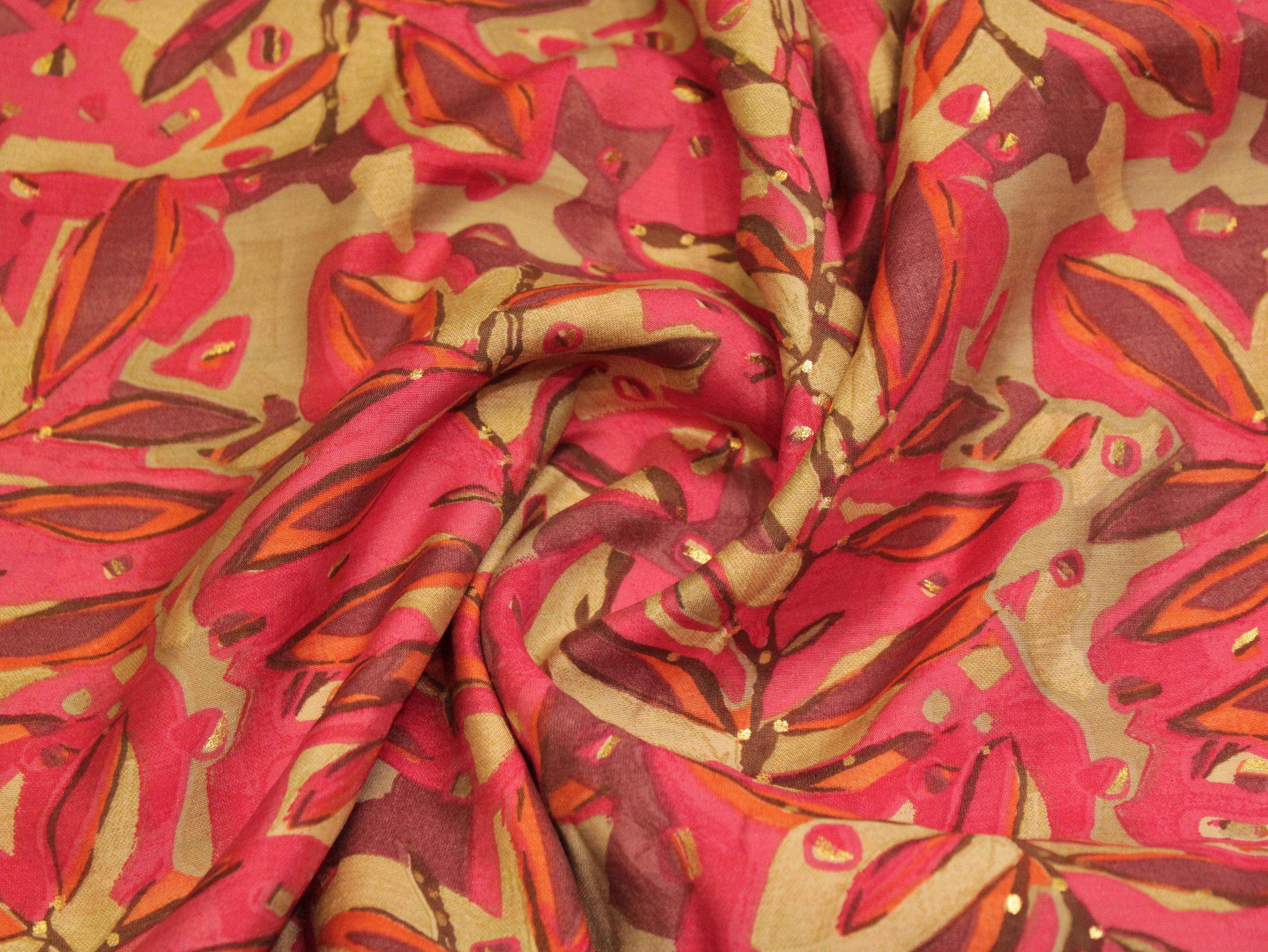 Chanderi Digital Print Fabric