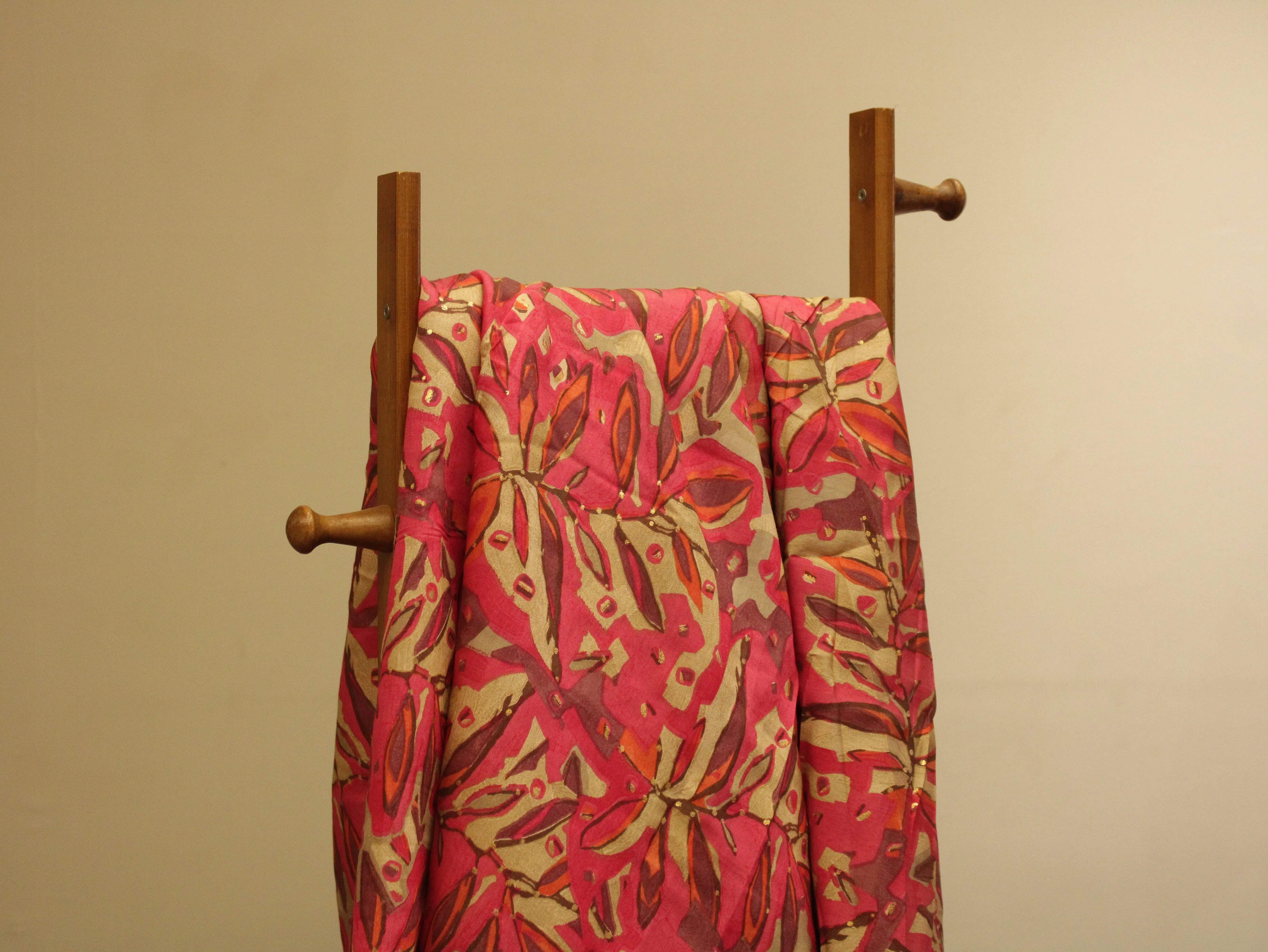 Loud : Digital Print Muslin Silk Fabric - M'Foks