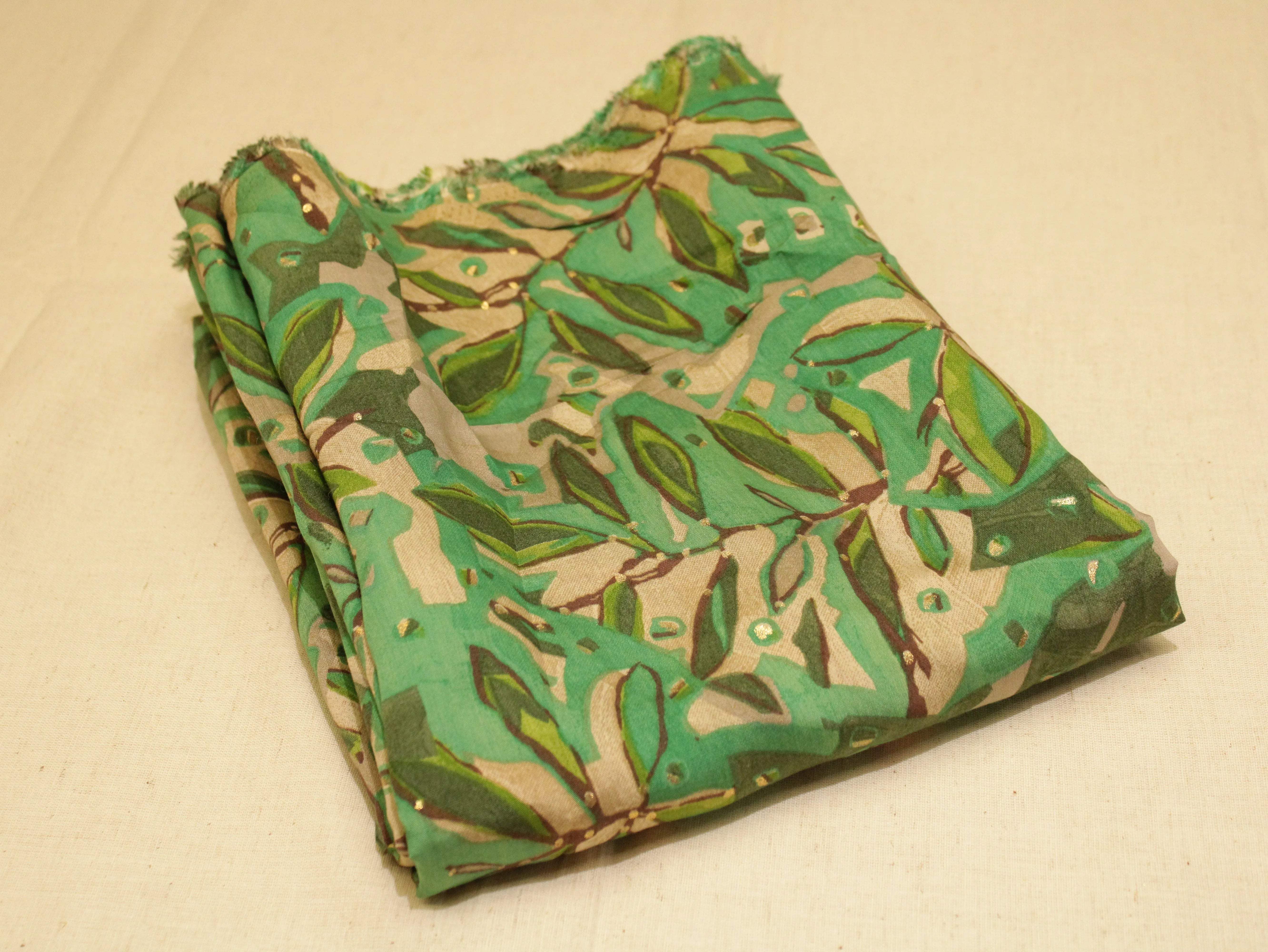 Loud : Digital Print Muslin Silk Fabric - M'Foks