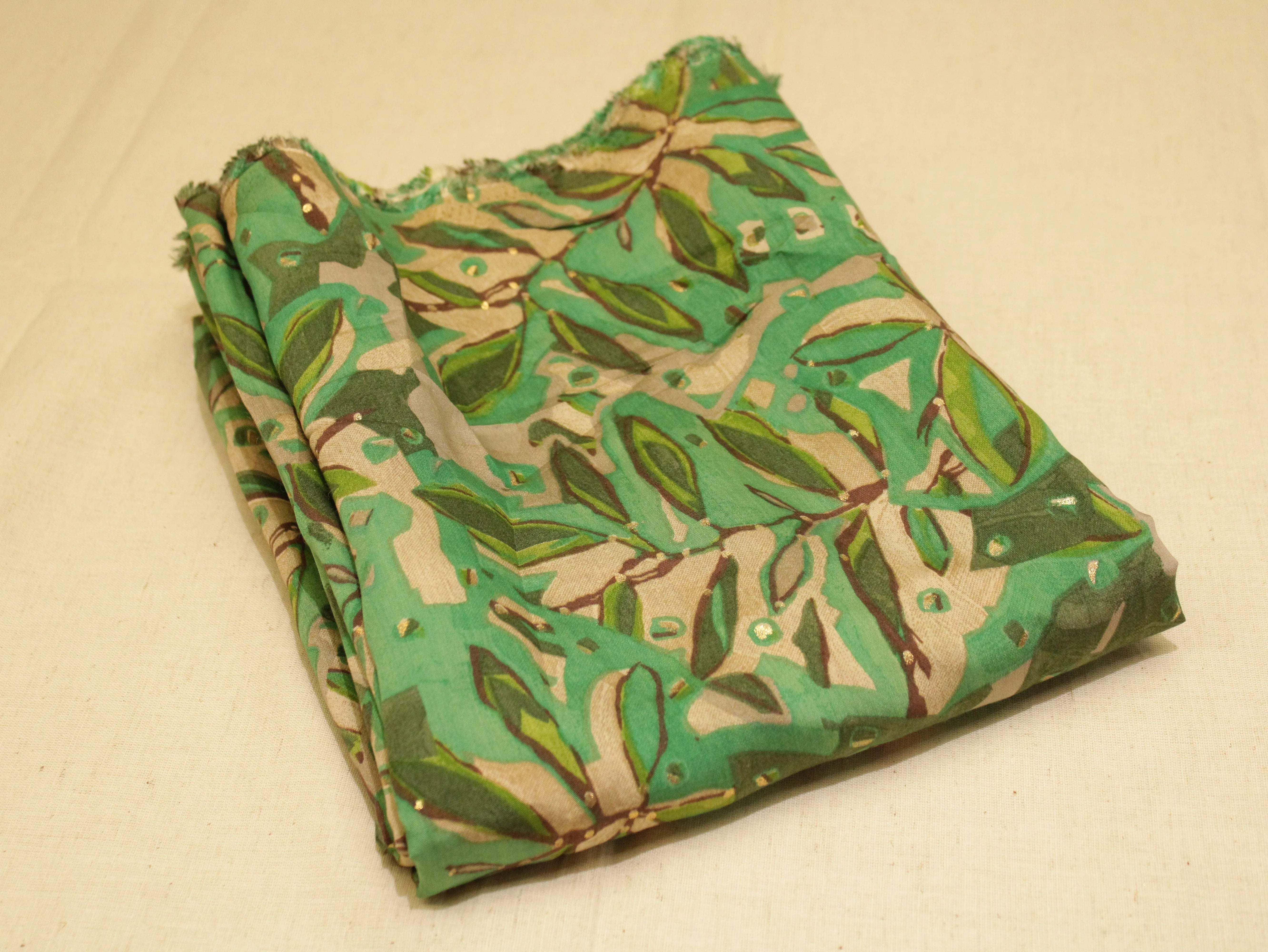 Chanderi Digital Print Fabric - M'Foks