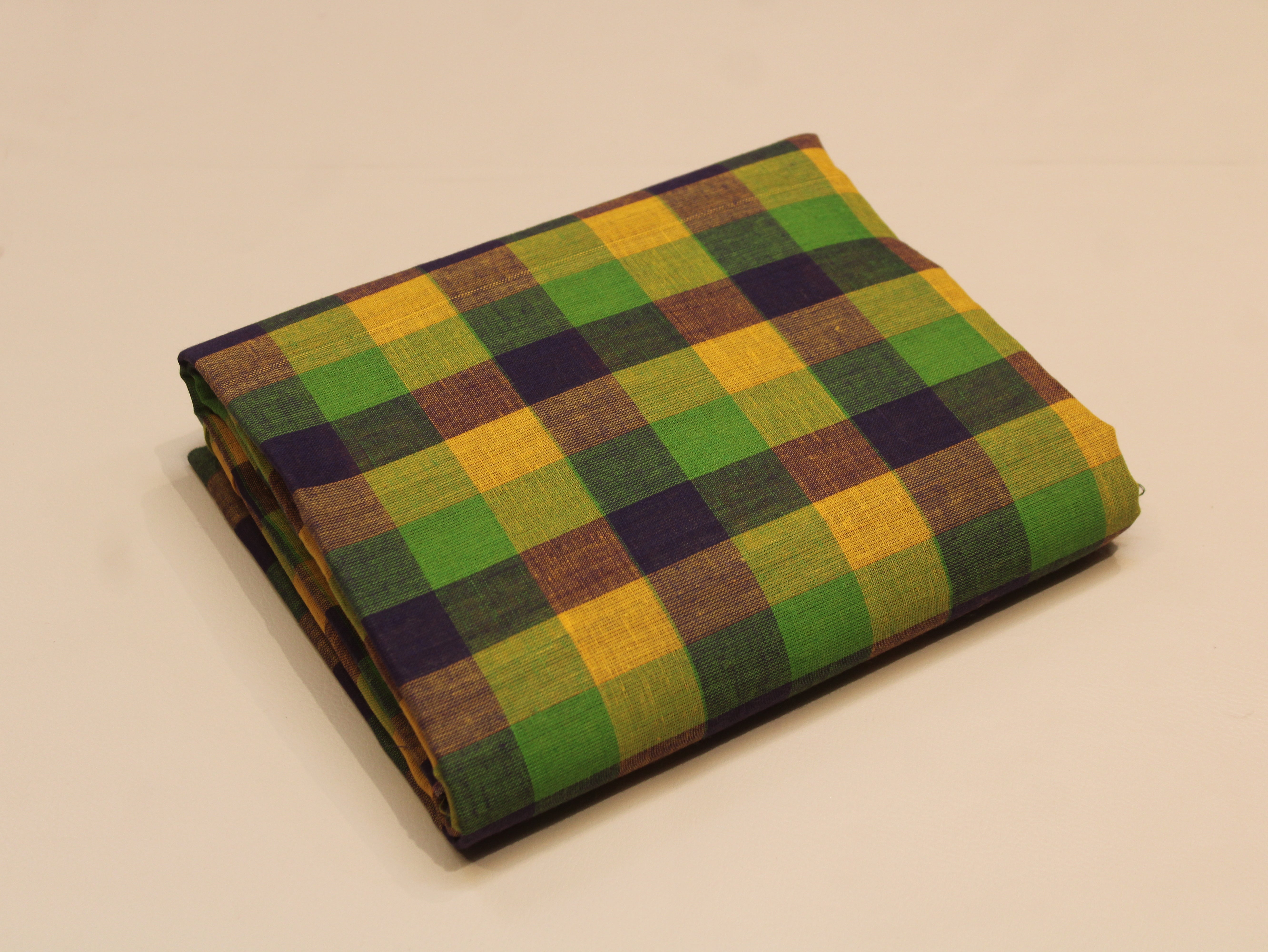 Pure Cotton Handloom Multi Checked Fabric 44 Inch | Mfoks
