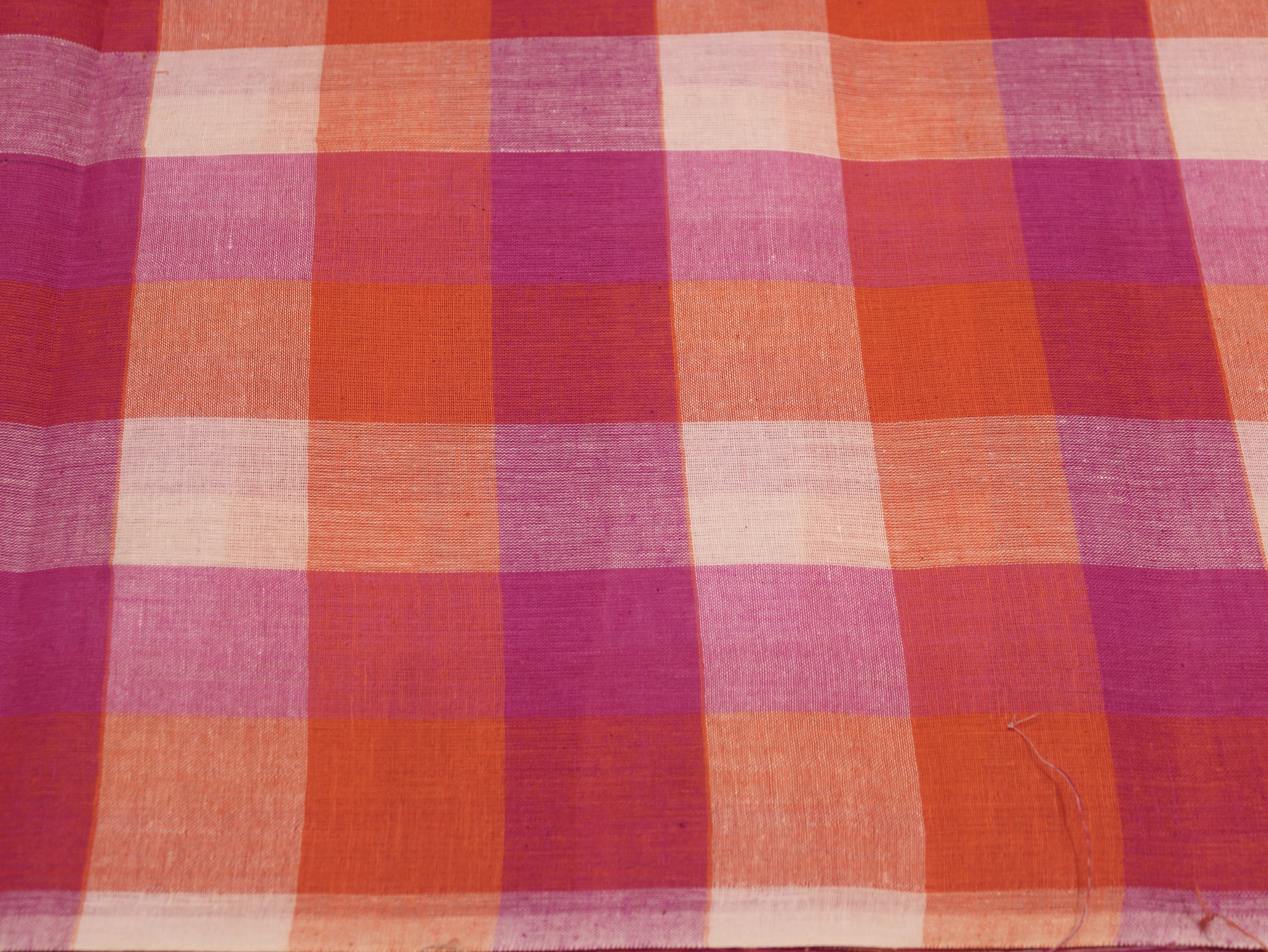 Pure Cotton Handloom Multi Checked Fabric 44 Inch | Mfoks