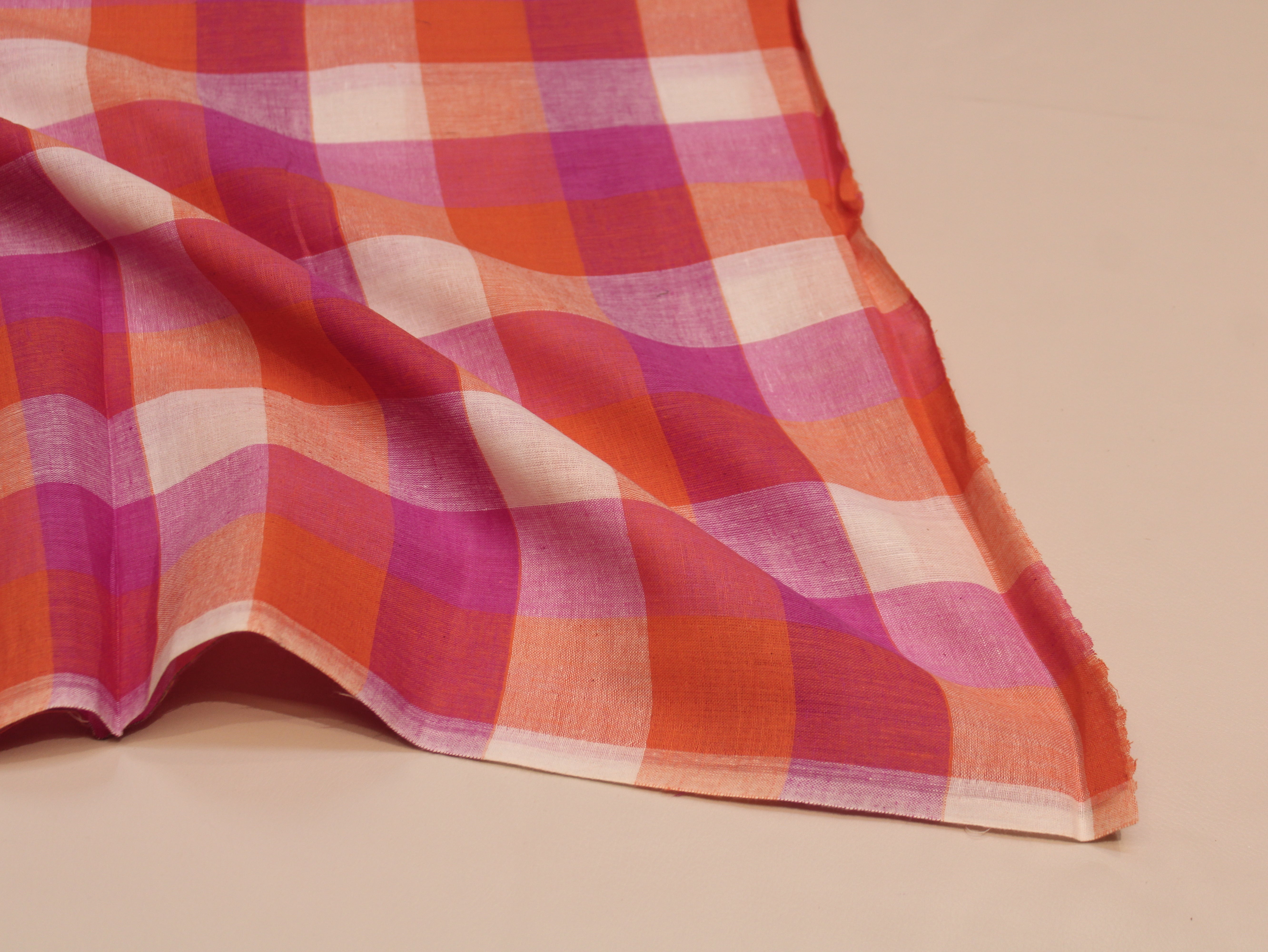 Pure Cotton Handloom Multi Checked Fabric 44 Inch | Mfoks