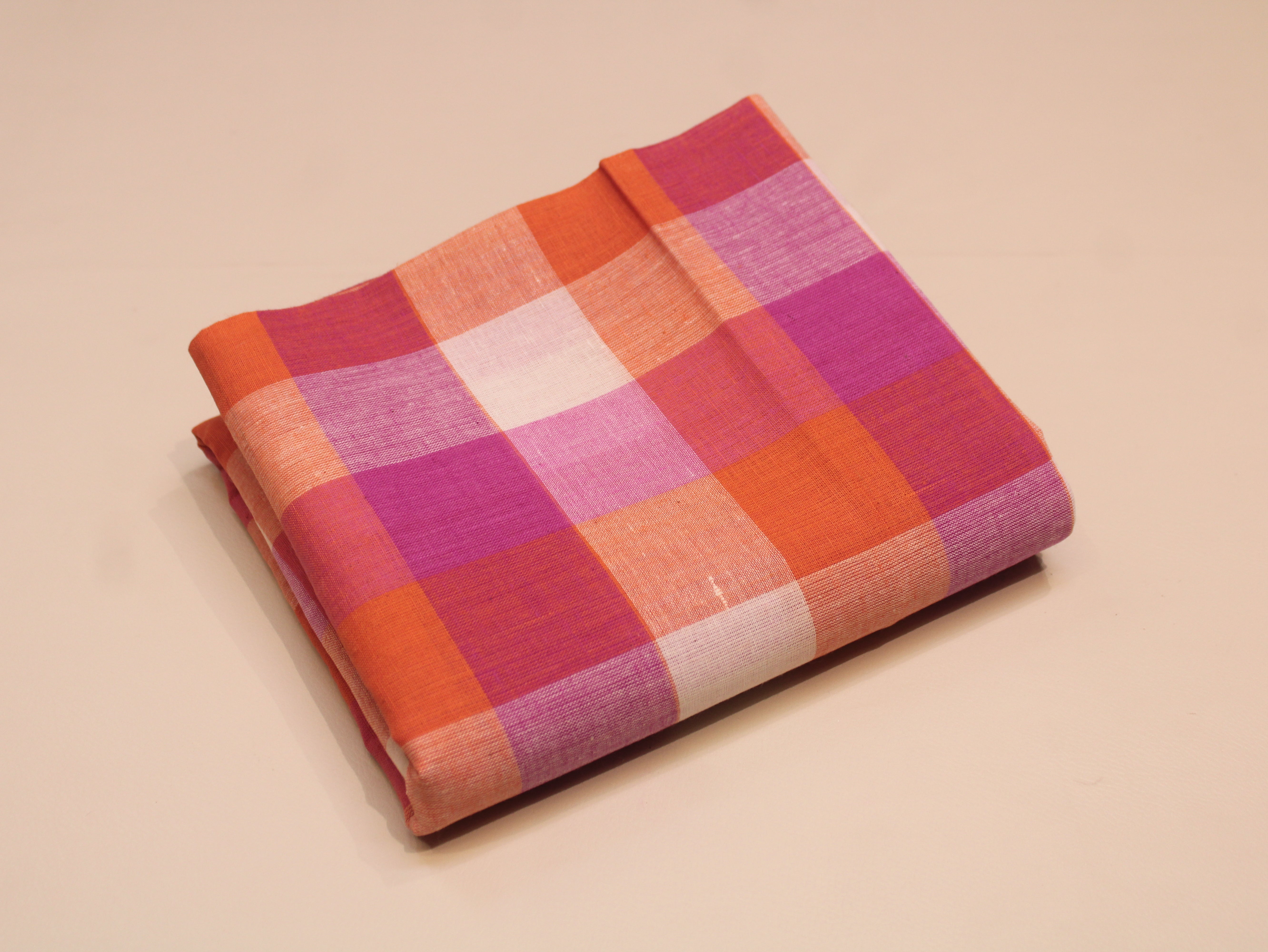 Pure Cotton Handloom Multi Checked Fabric 44 Inch | Mfoks