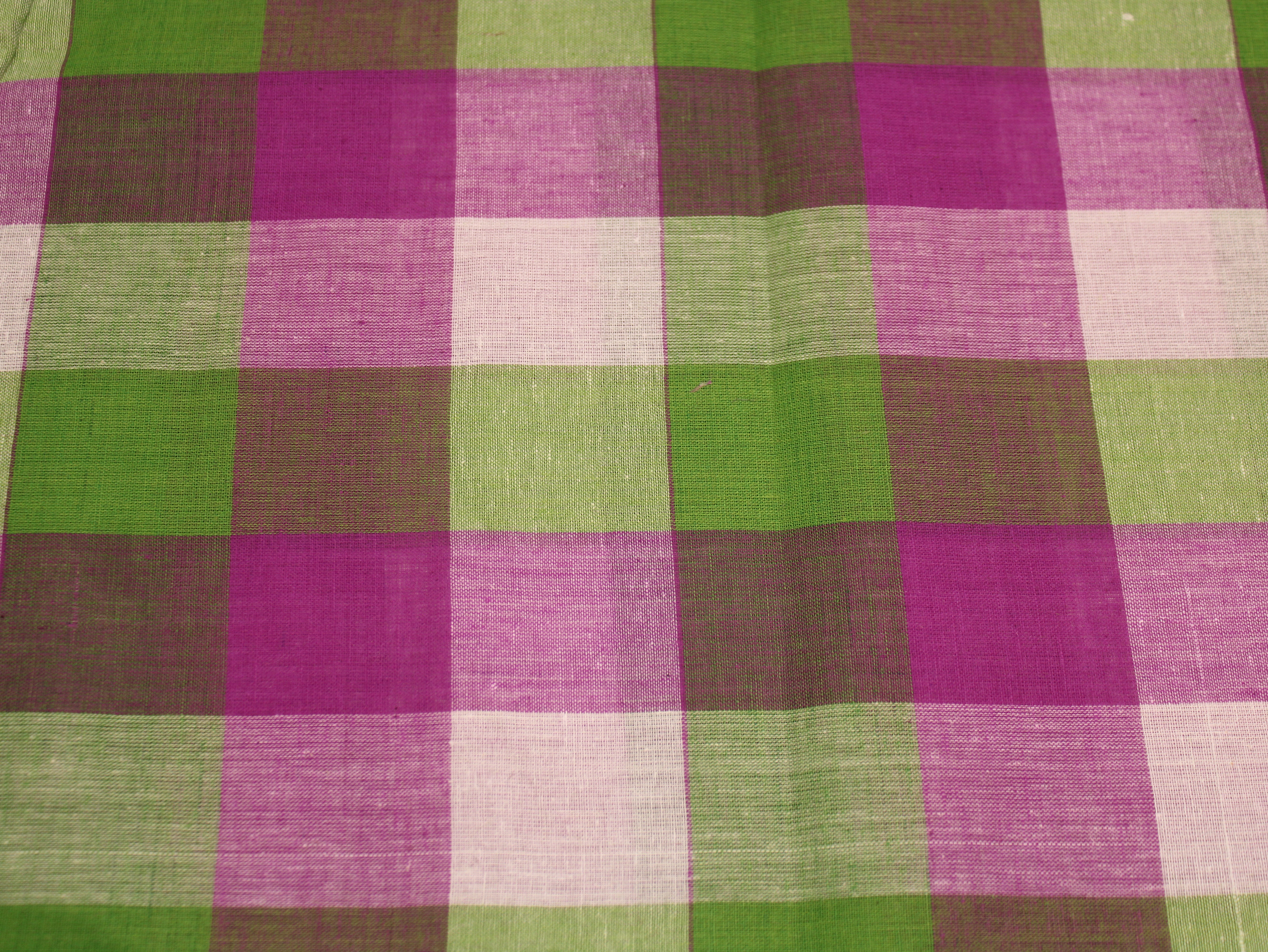 Pure Cotton Handloom Multi Checked Fabric 44 Inch | Mfoks