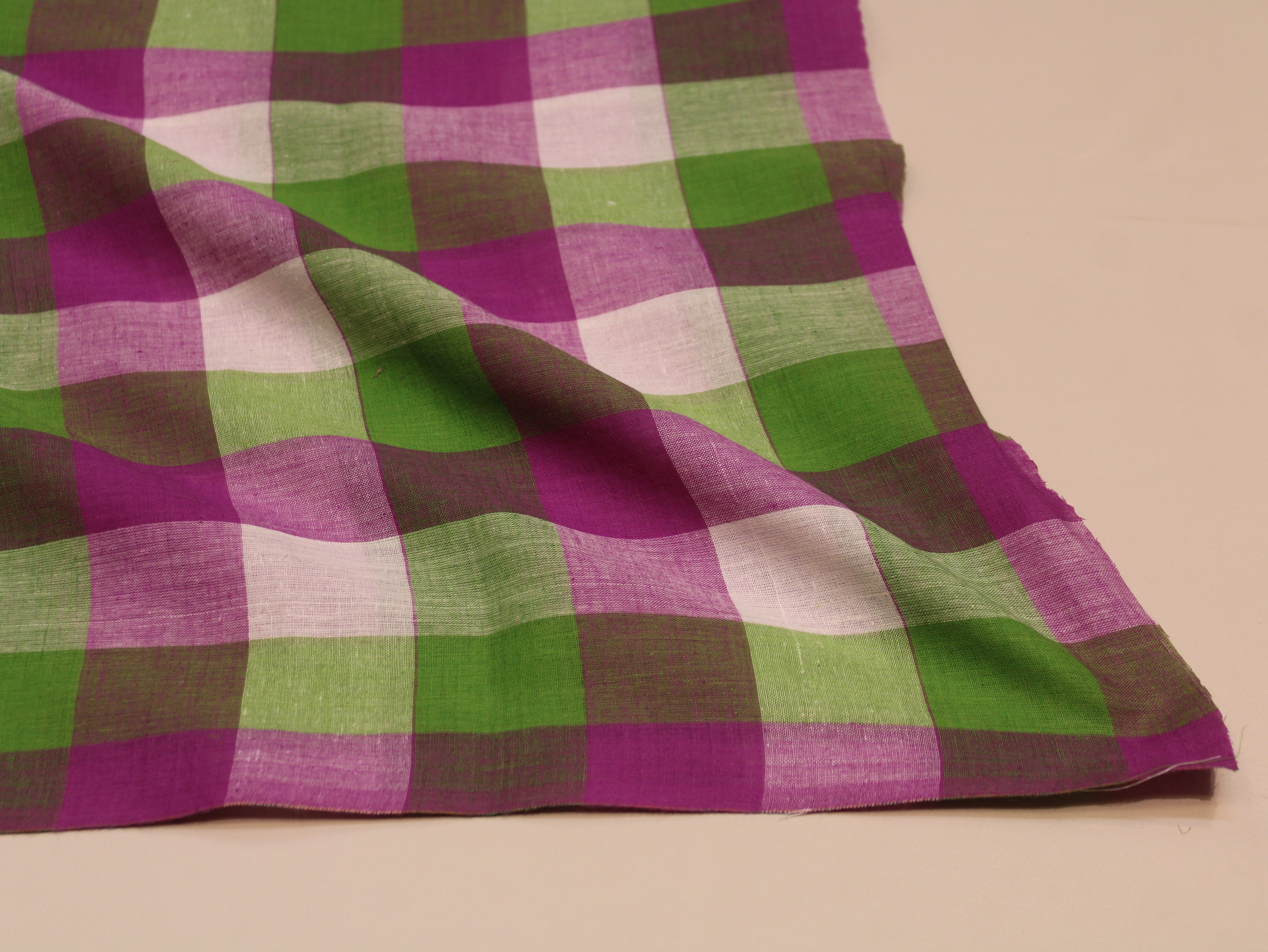 Pure Cotton Handloom Multi Checked Fabric 44 Inch | Mfoks