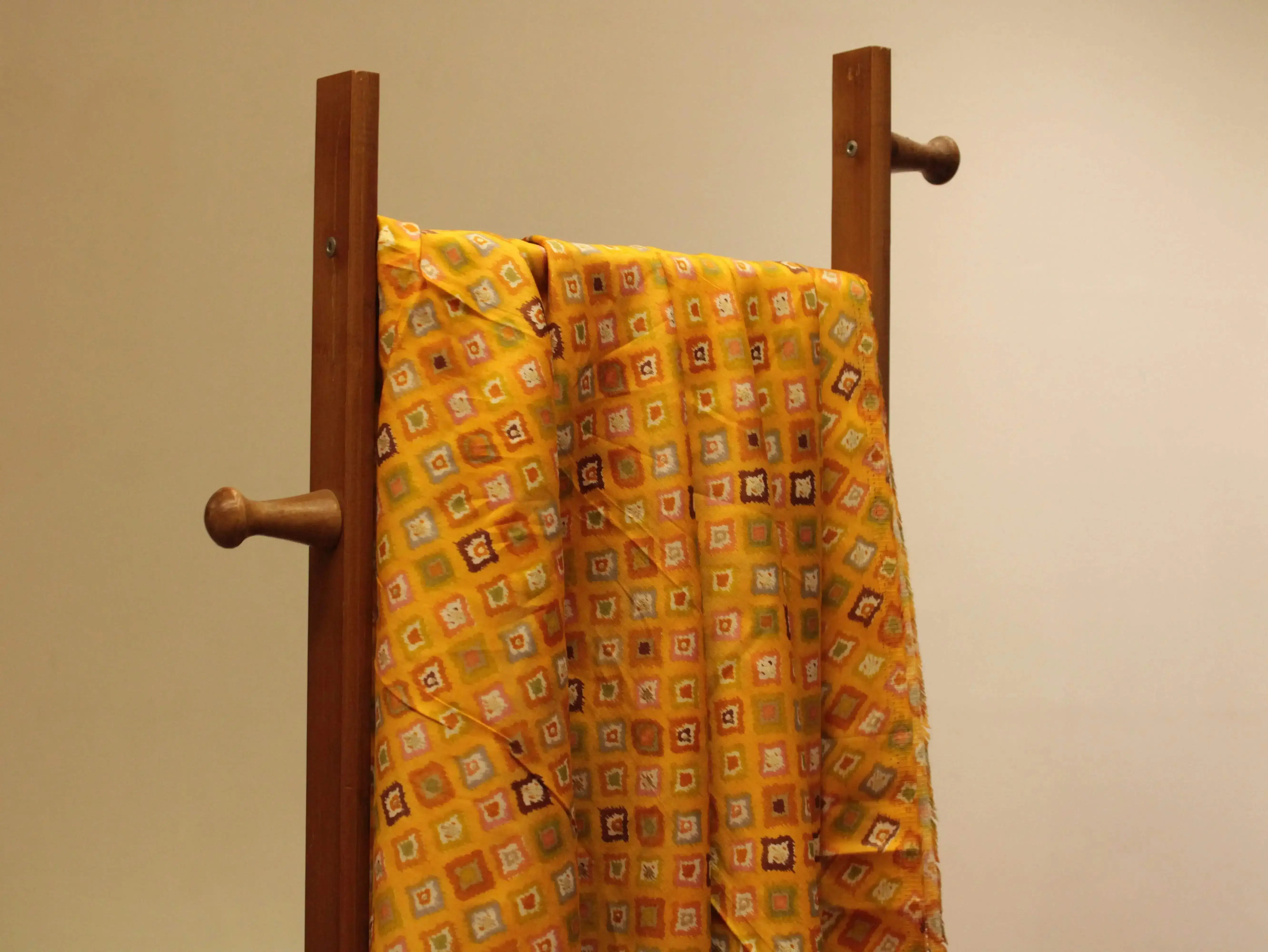 Digital Print Giza Cotton fabric - Mustard - M'Foks