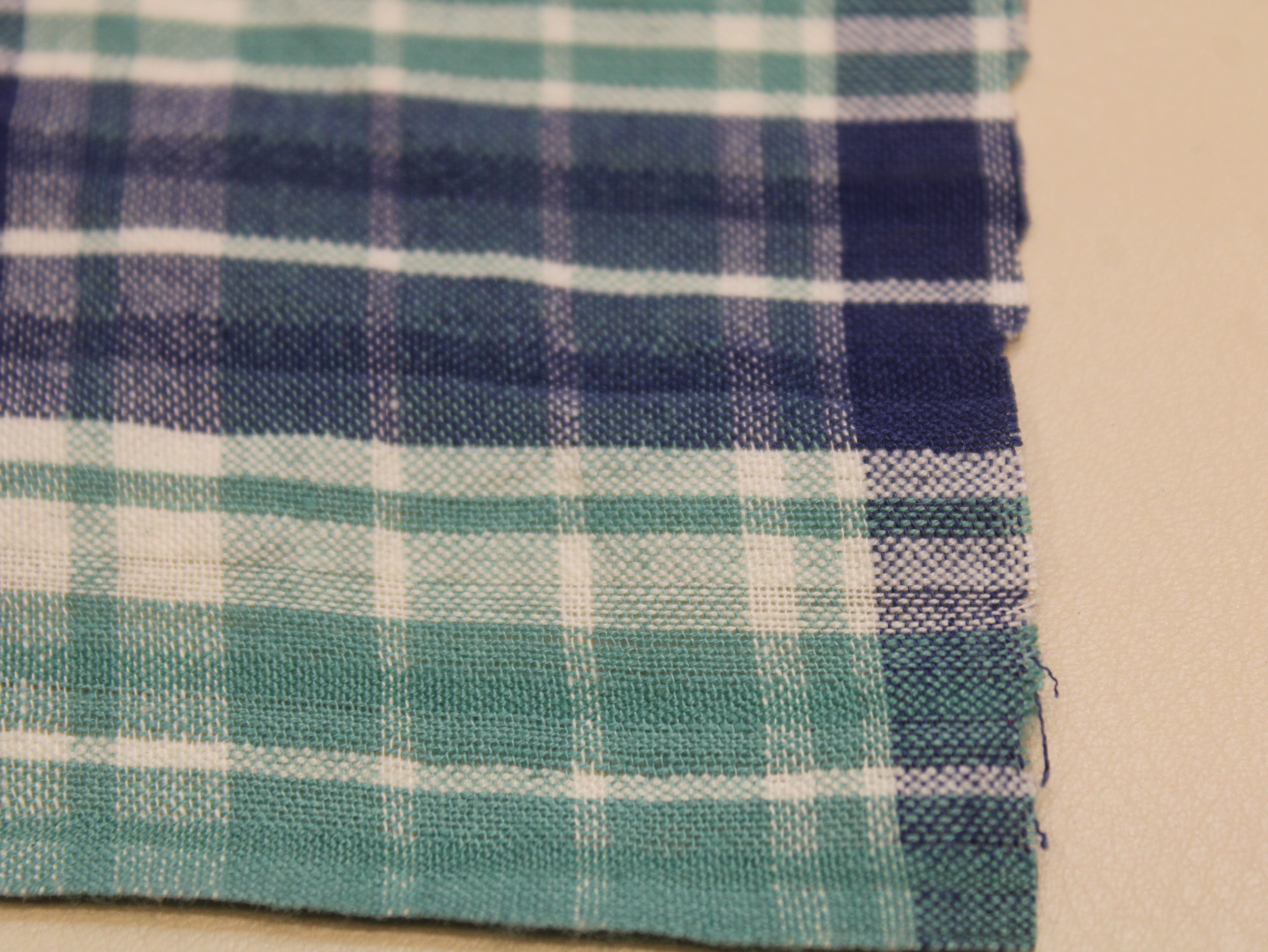 Washed Quality Pure Cotton Seersucker Fabric 44 Inch | Plaid Check Seersucker