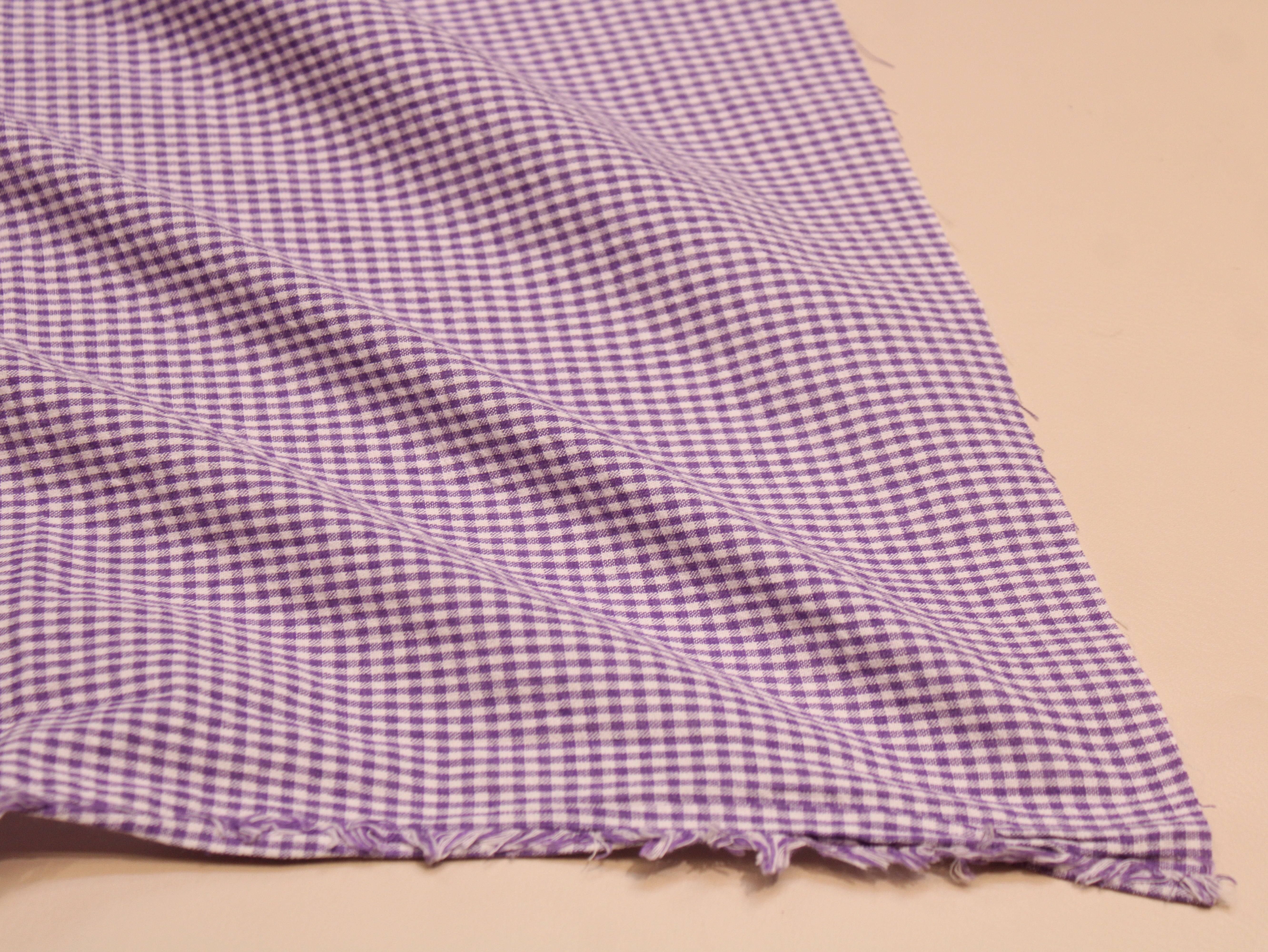 Tissu Seersucker Pur Coton Lavé Qualité 44 Pouces | Seersucker À Carreaux