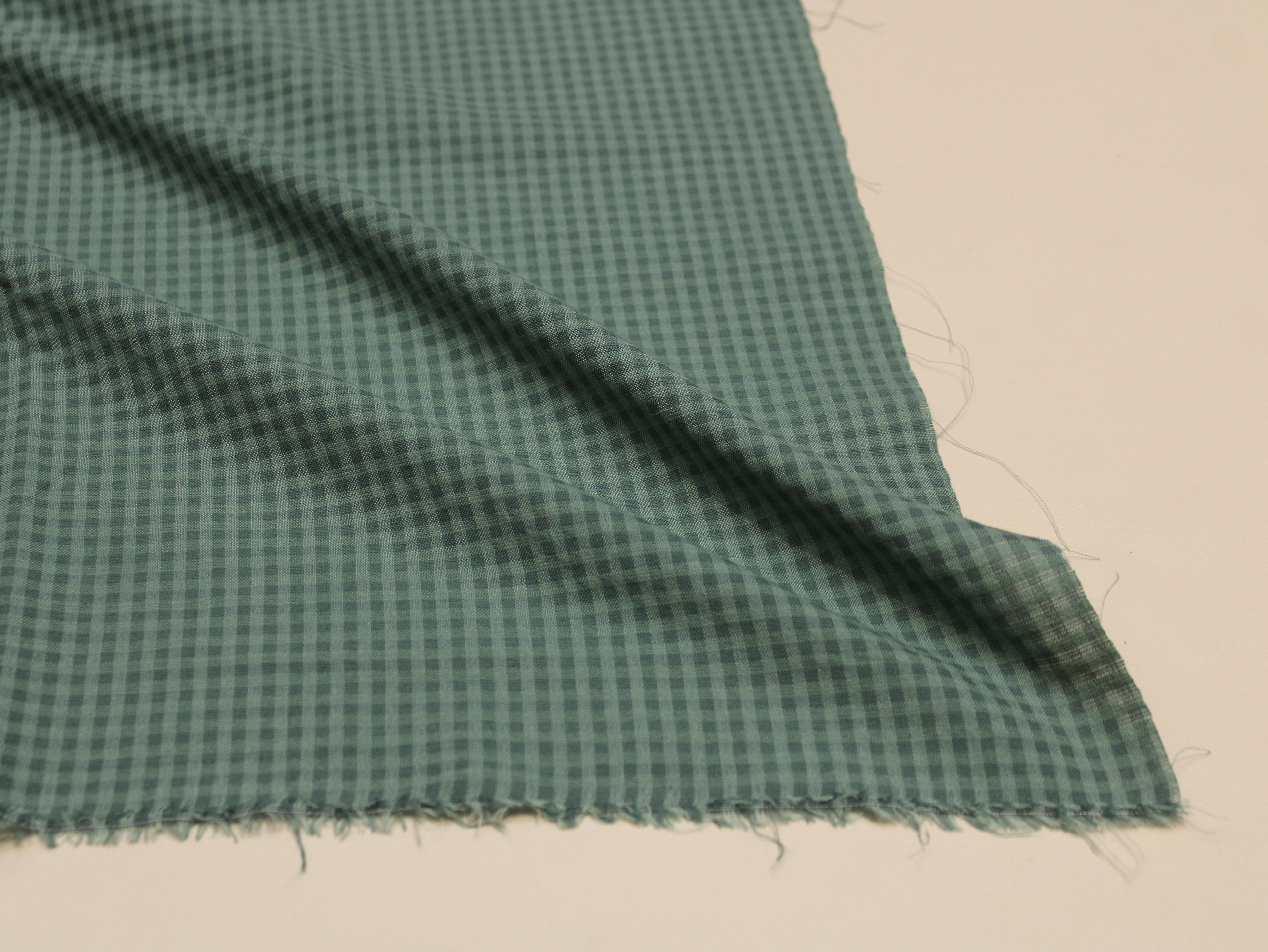 Tissu Seersucker Pur Coton Lavé Qualité 44 Pouces | Seersucker À Carreaux