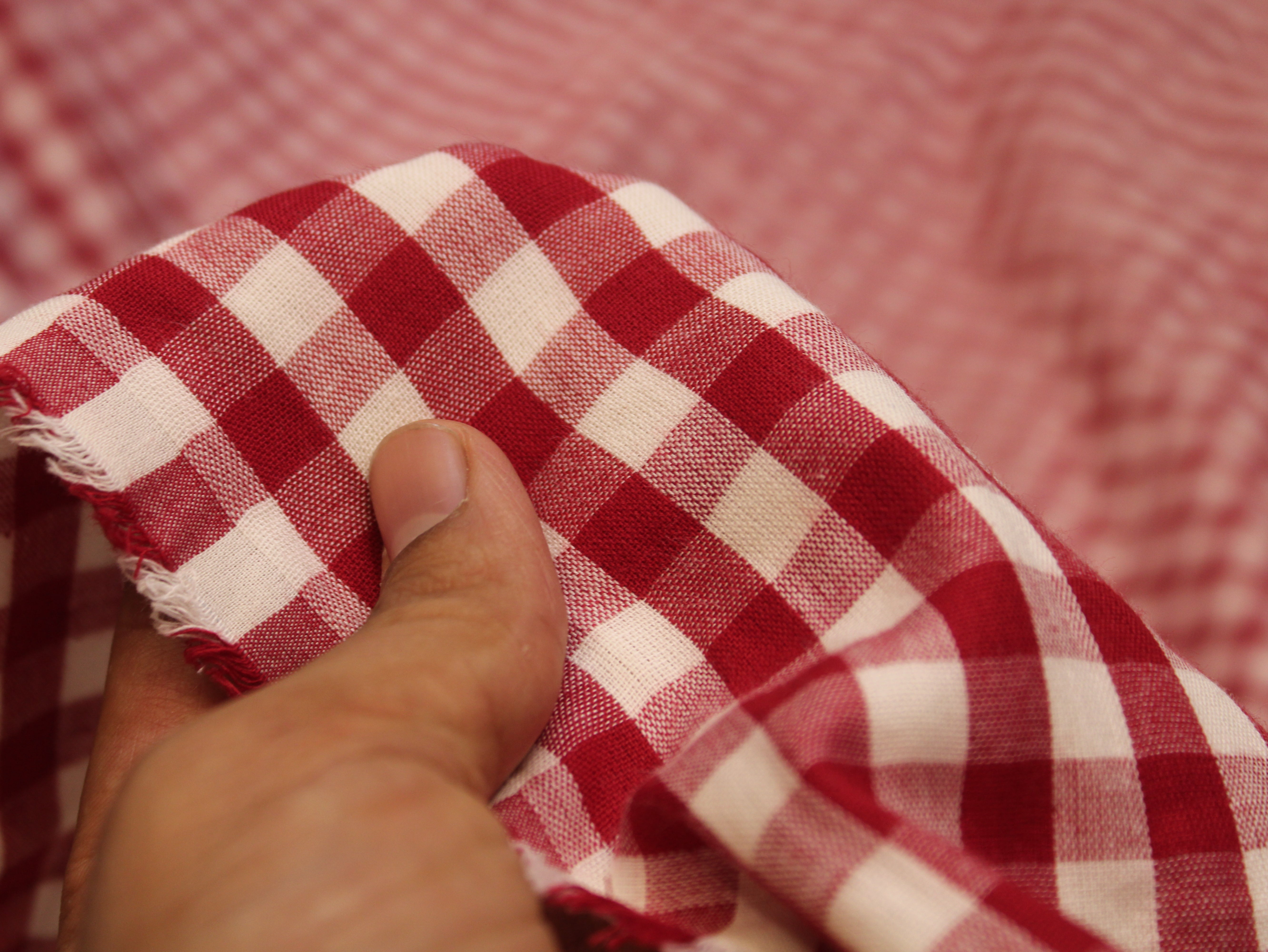 Tissu Seersucker Pur Coton Lavé Qualité 44 Pouces | Seersucker À Carreaux