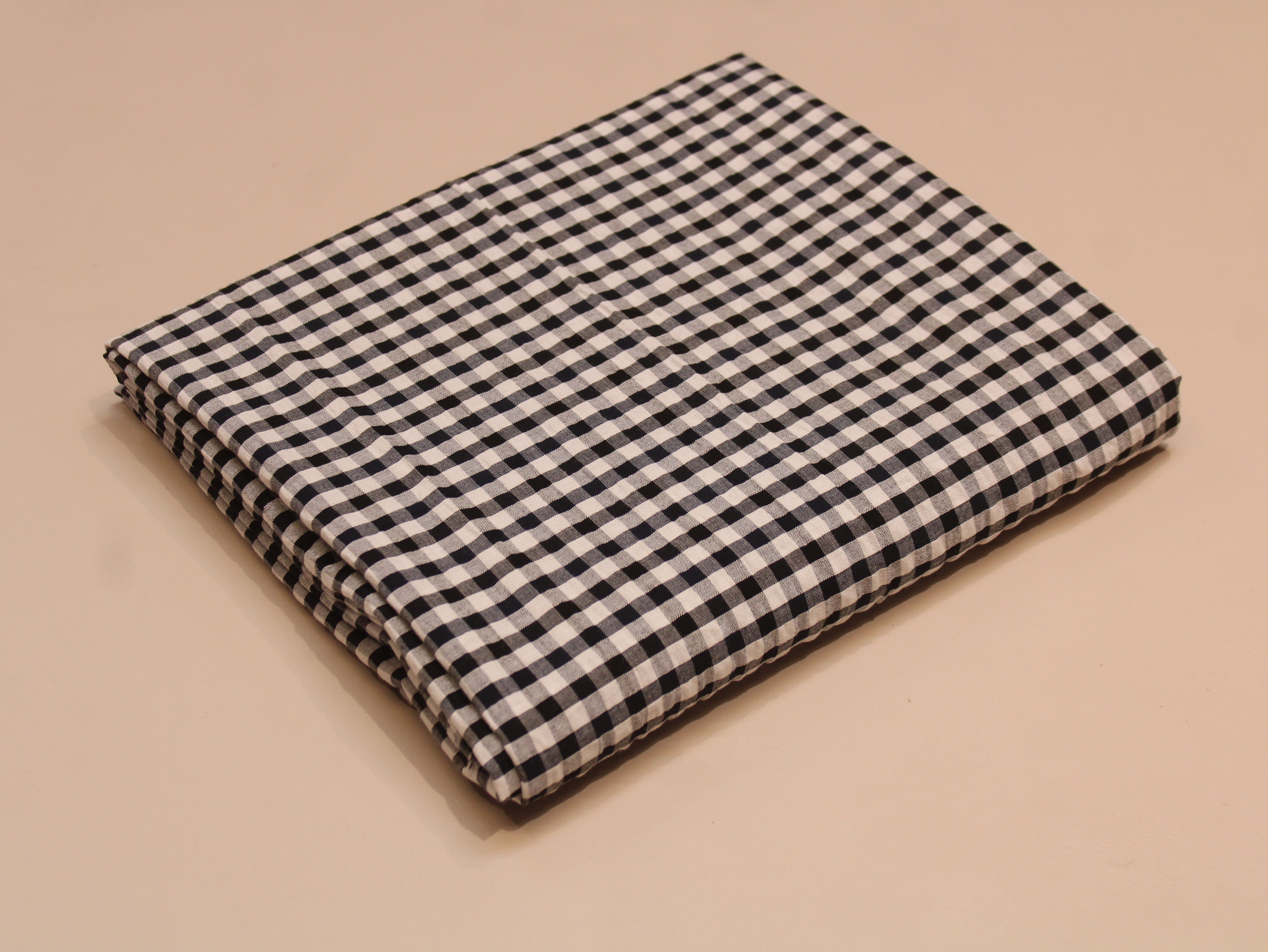 Tissu Seersucker Pur Coton Lavé Qualité 44 Pouces | Seersucker À Carreaux