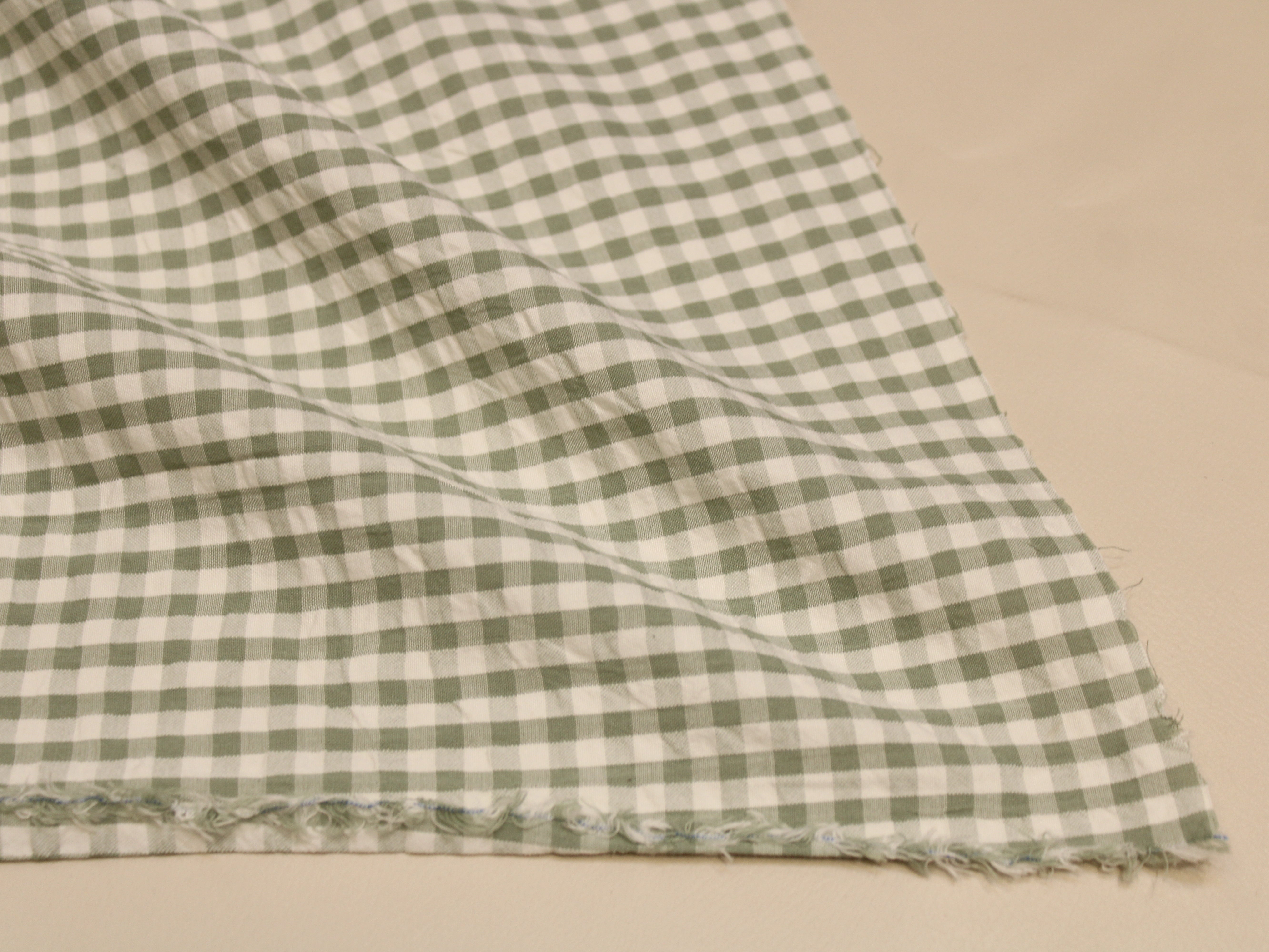 Tissu Seersucker Pur Coton Lavé Qualité 44 Pouces | Seersucker À Carreaux