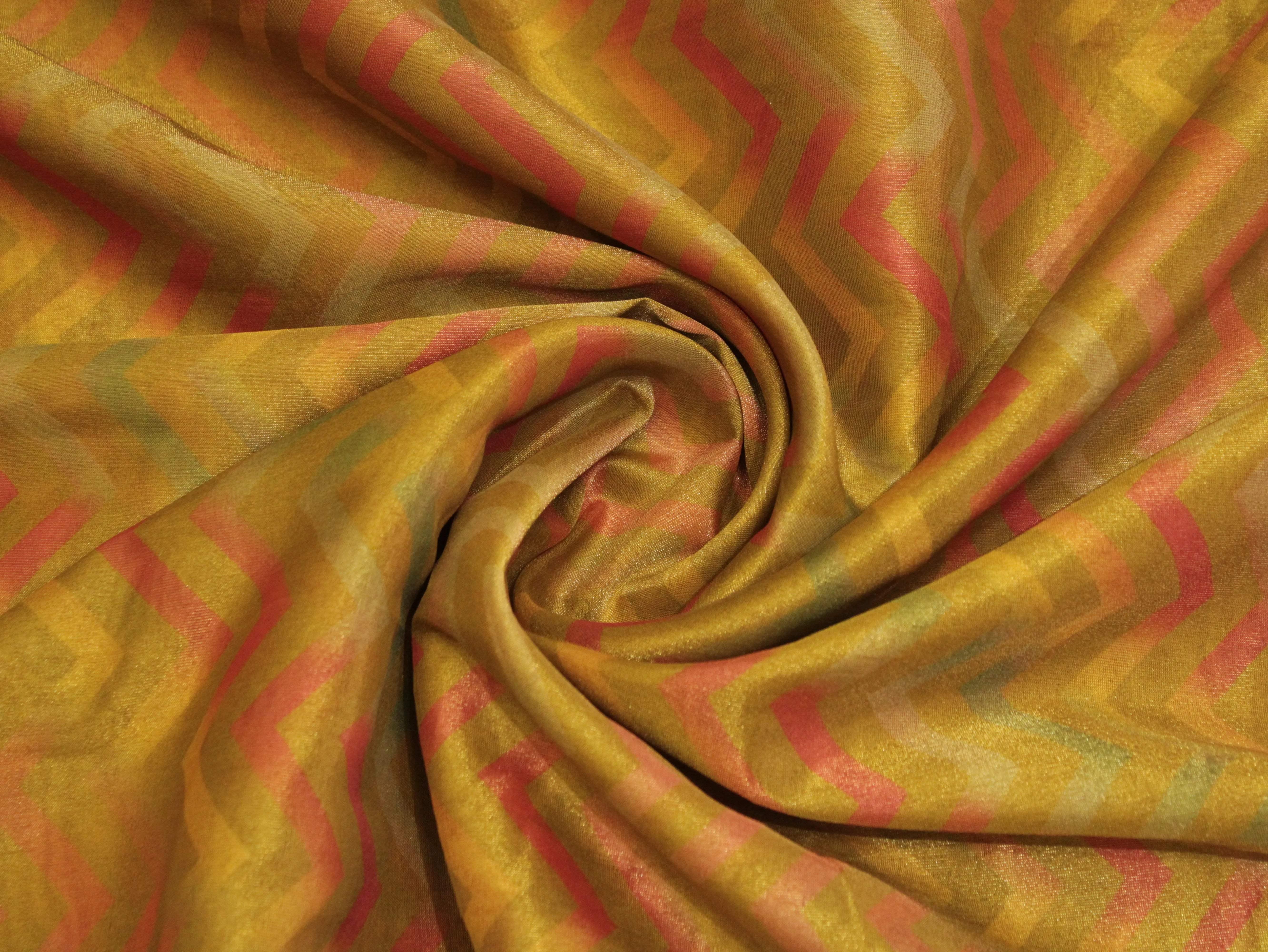 Premium Digital Print Tissue Fabric - M'Foks