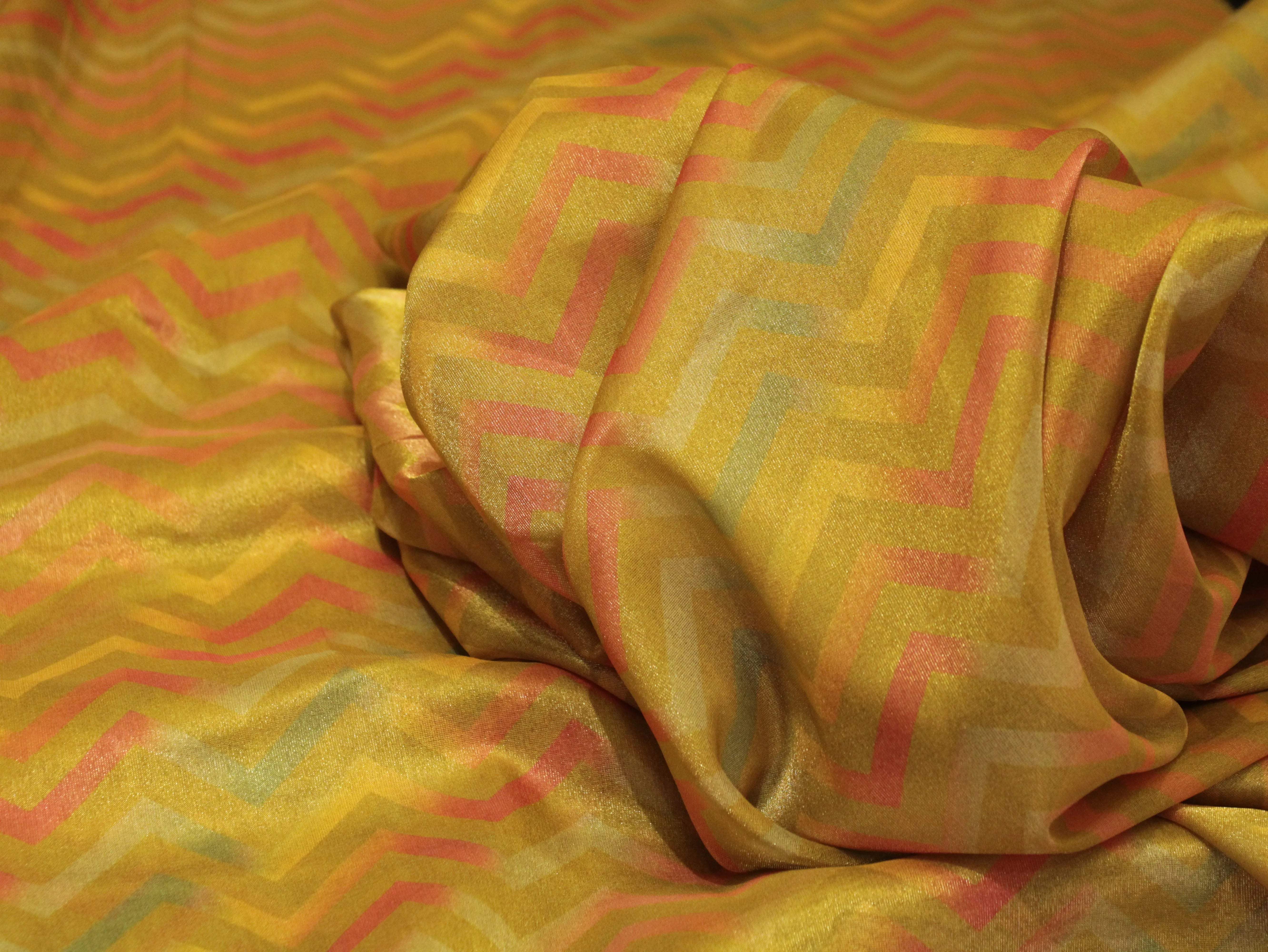 Premium Digital Print Tissue Fabric - M'Foks