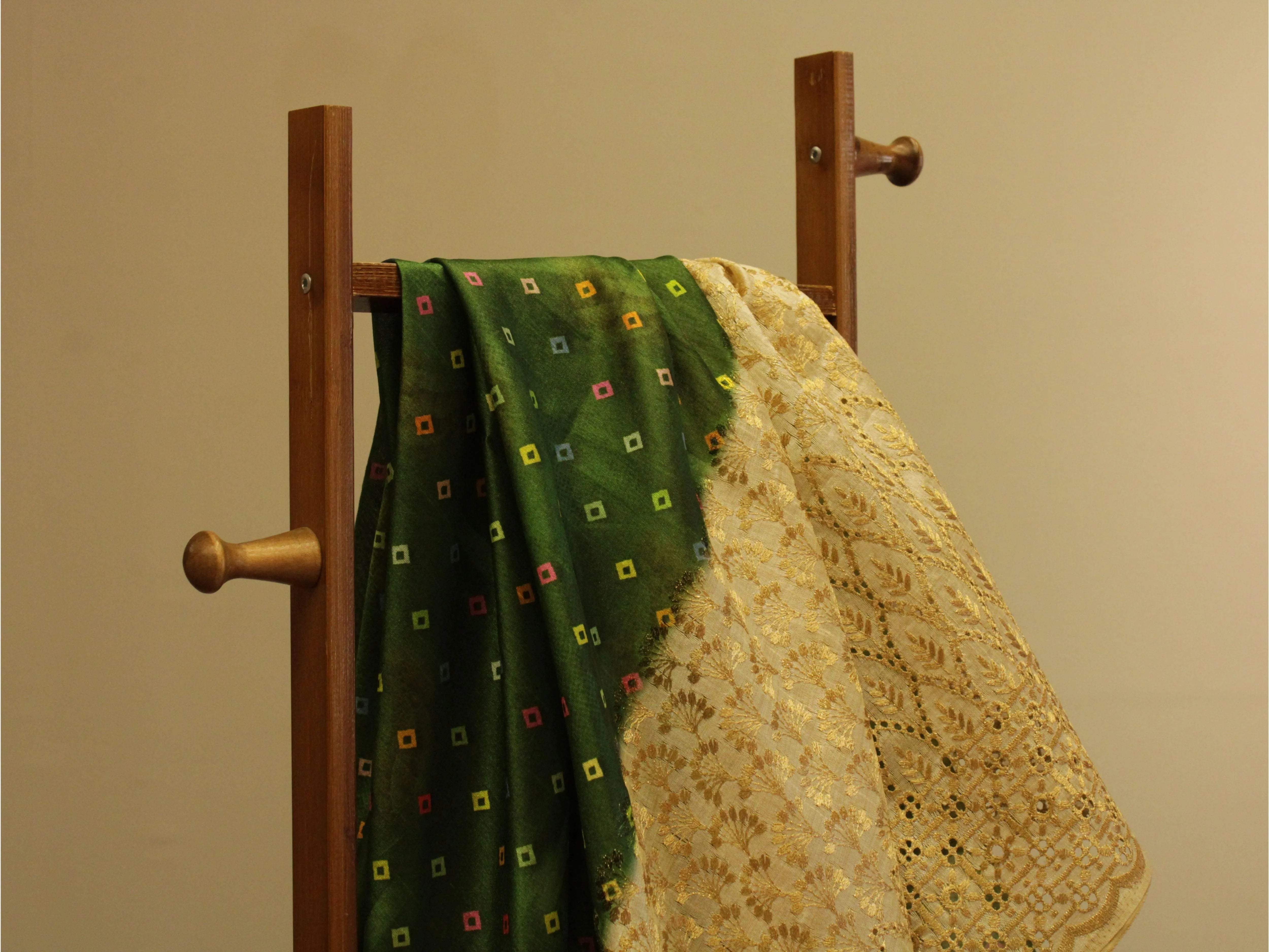 Fine Silk Digital Print Panel Work Fabric - M'Foks