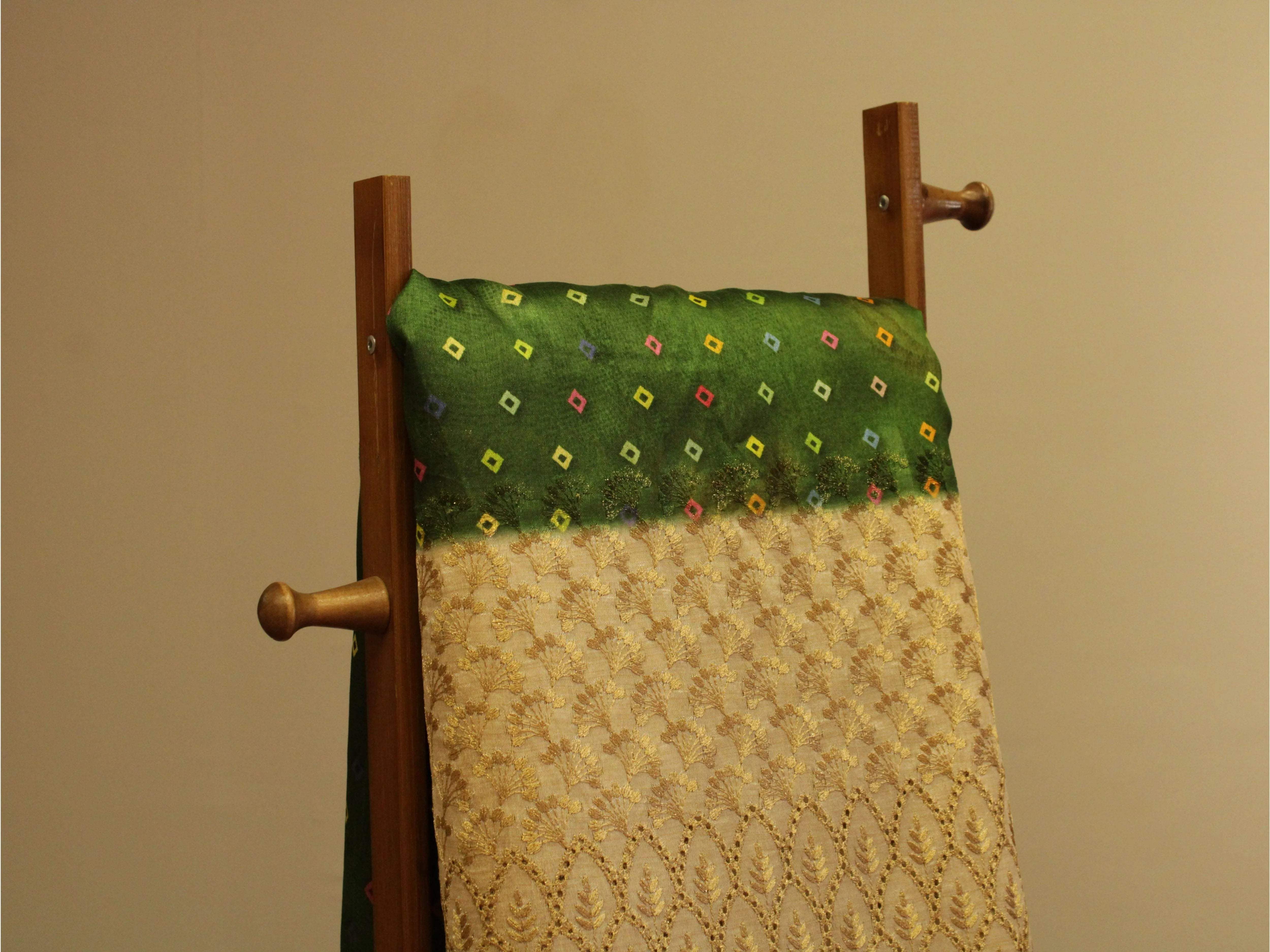 Fine Silk Digital Print Panel Work Fabric - M'Foks