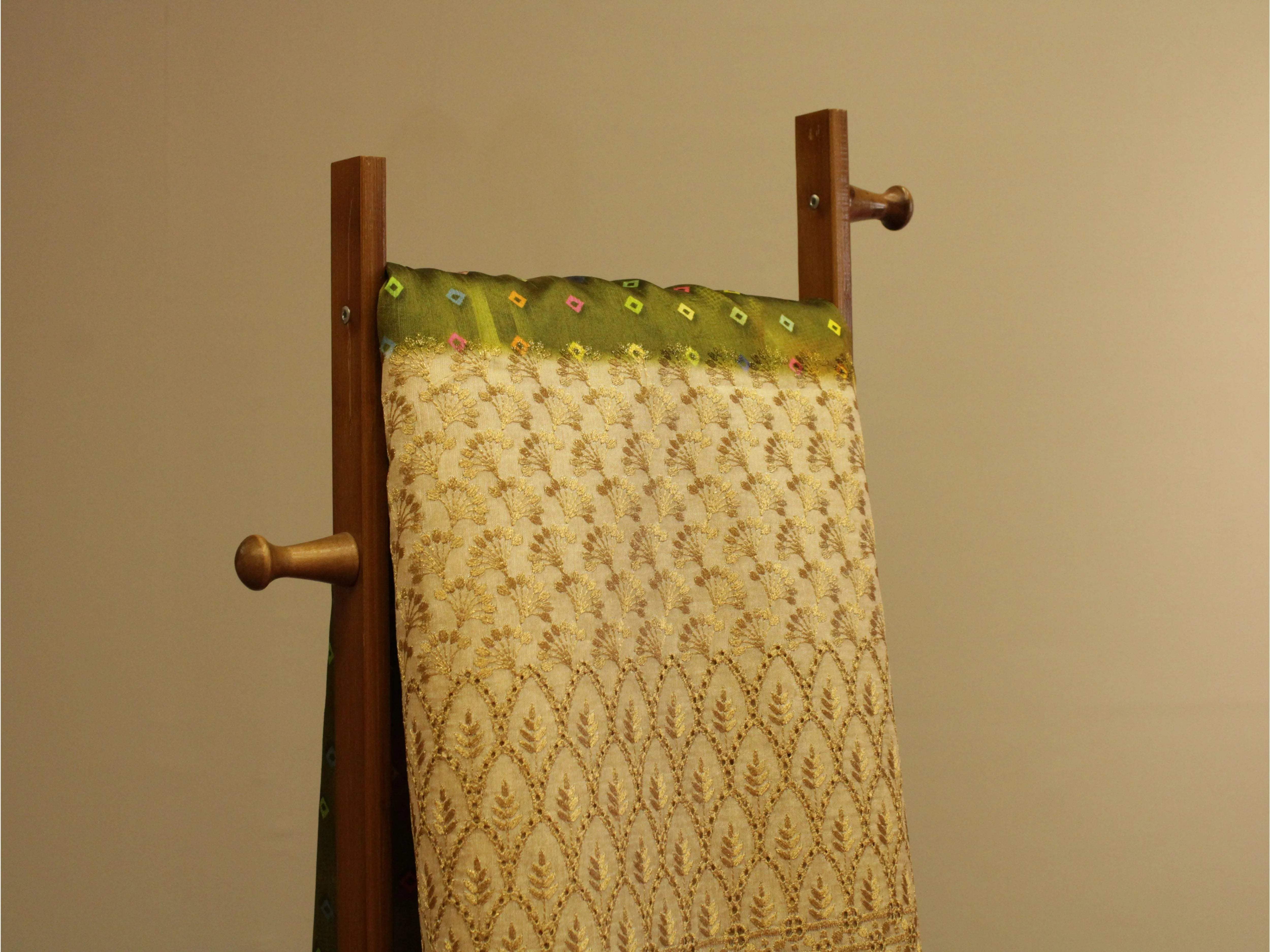 Fine Silk Digital Print Panel Work Fabric - M'Foks