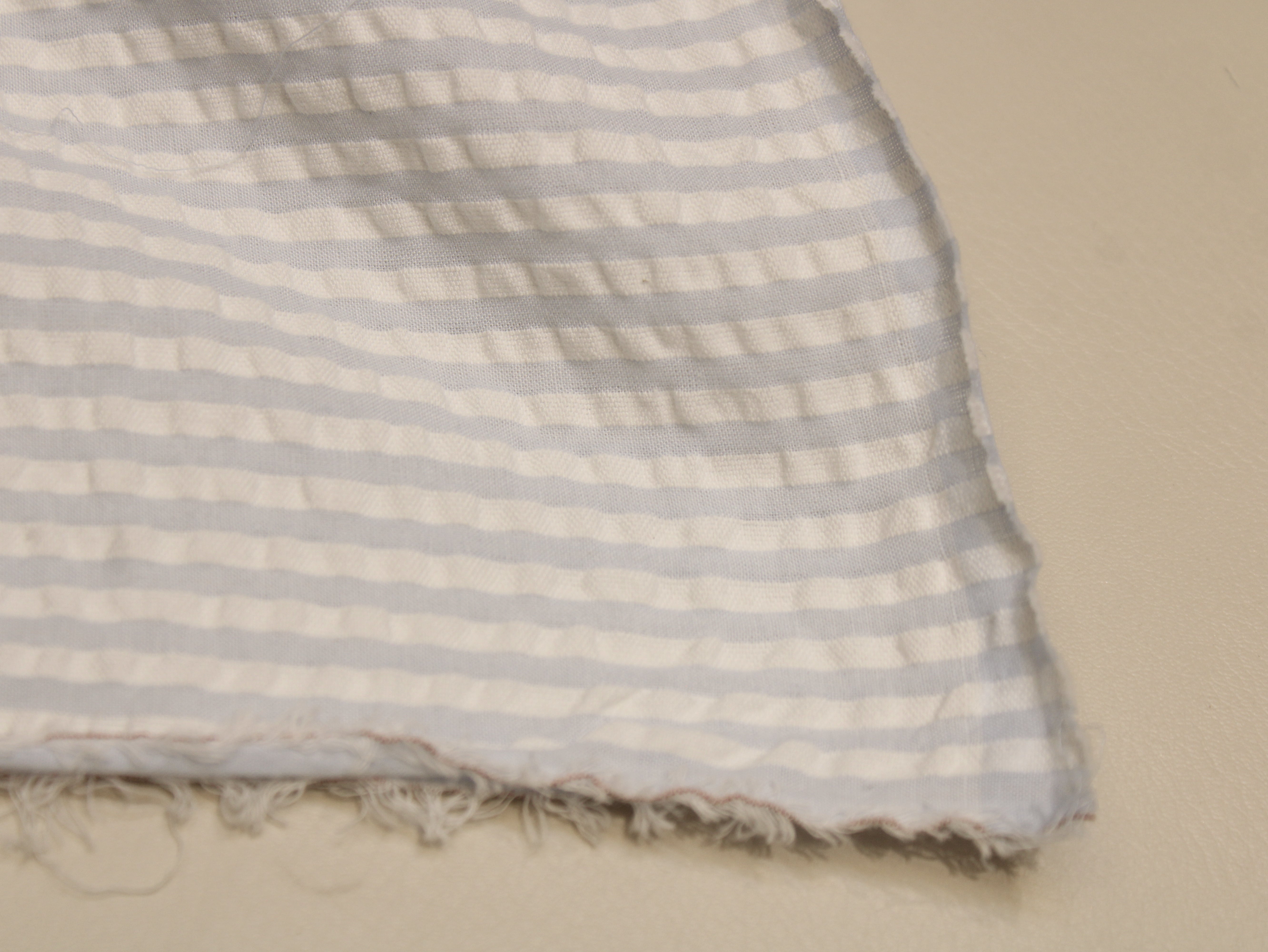 Pure Cotton Yarn Dyed Striped Seersucker Fabric 60 Inch | Premium Washed Quality