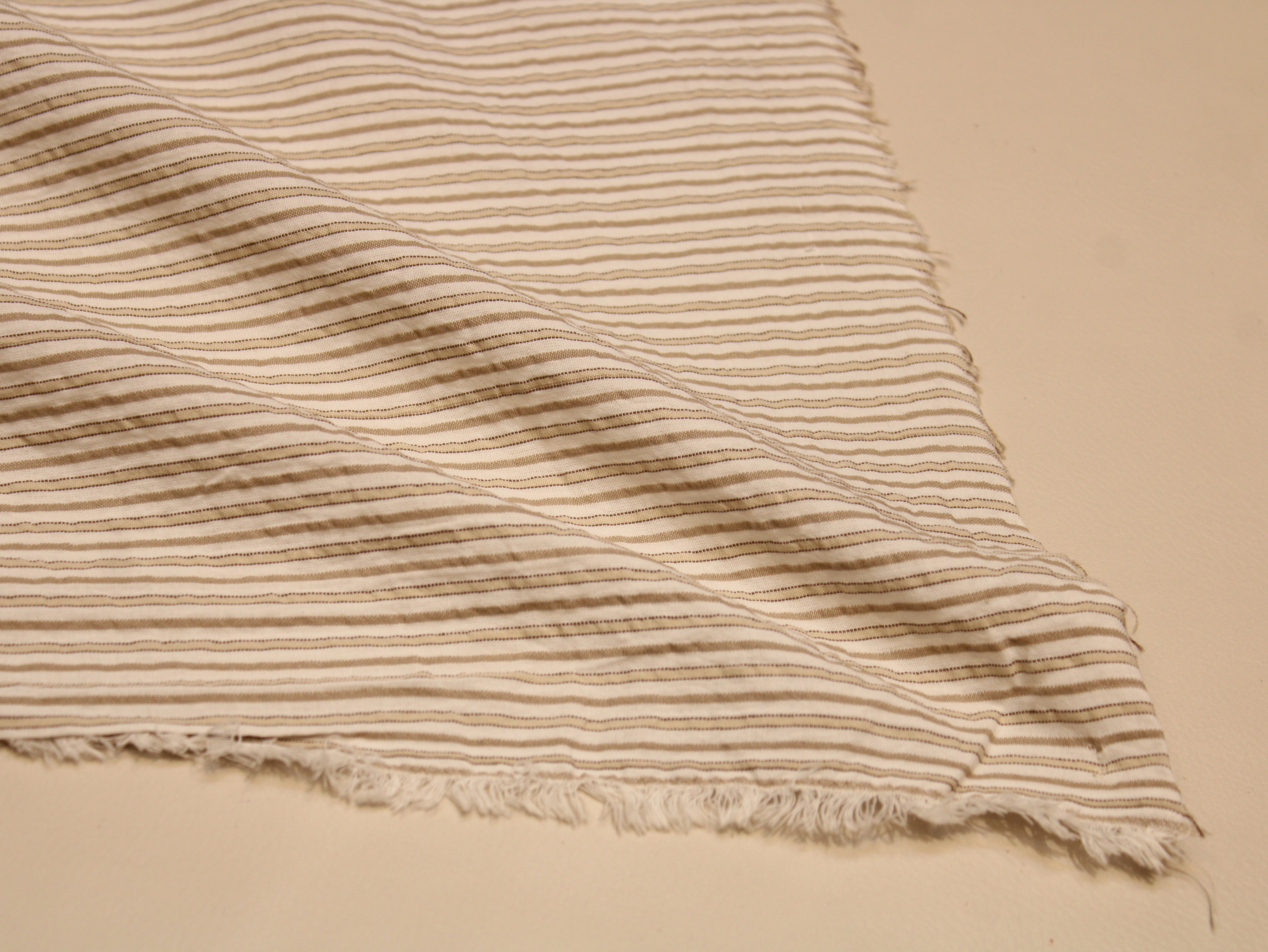 Tissu Seersucker Pur Coton Lavé Qualité 44 Pouces | Seersucker À Carreaux