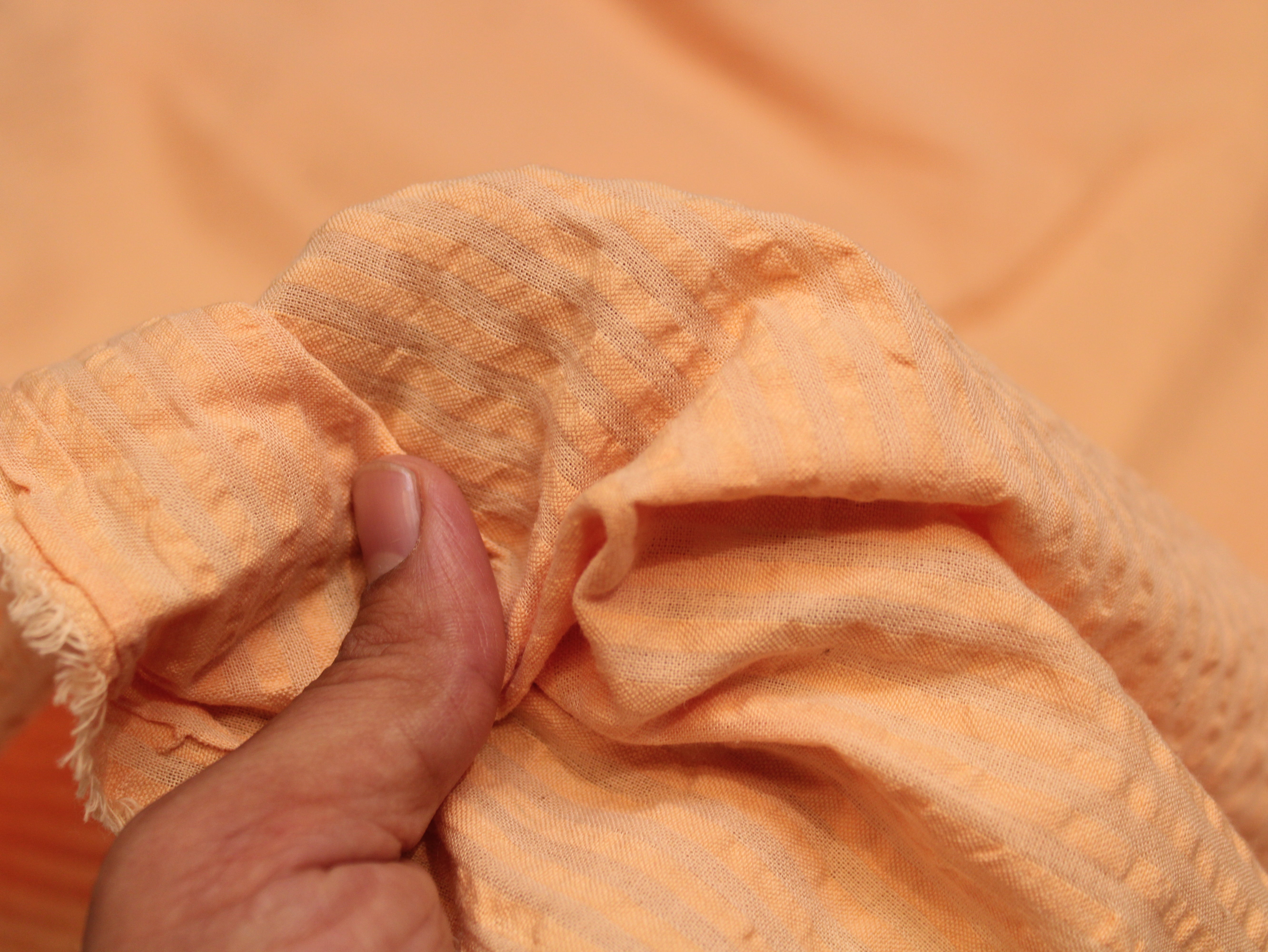 Tissu Seersucker Pur Coton Lavé Qualité 44 Pouces | Seersucker À Carreaux